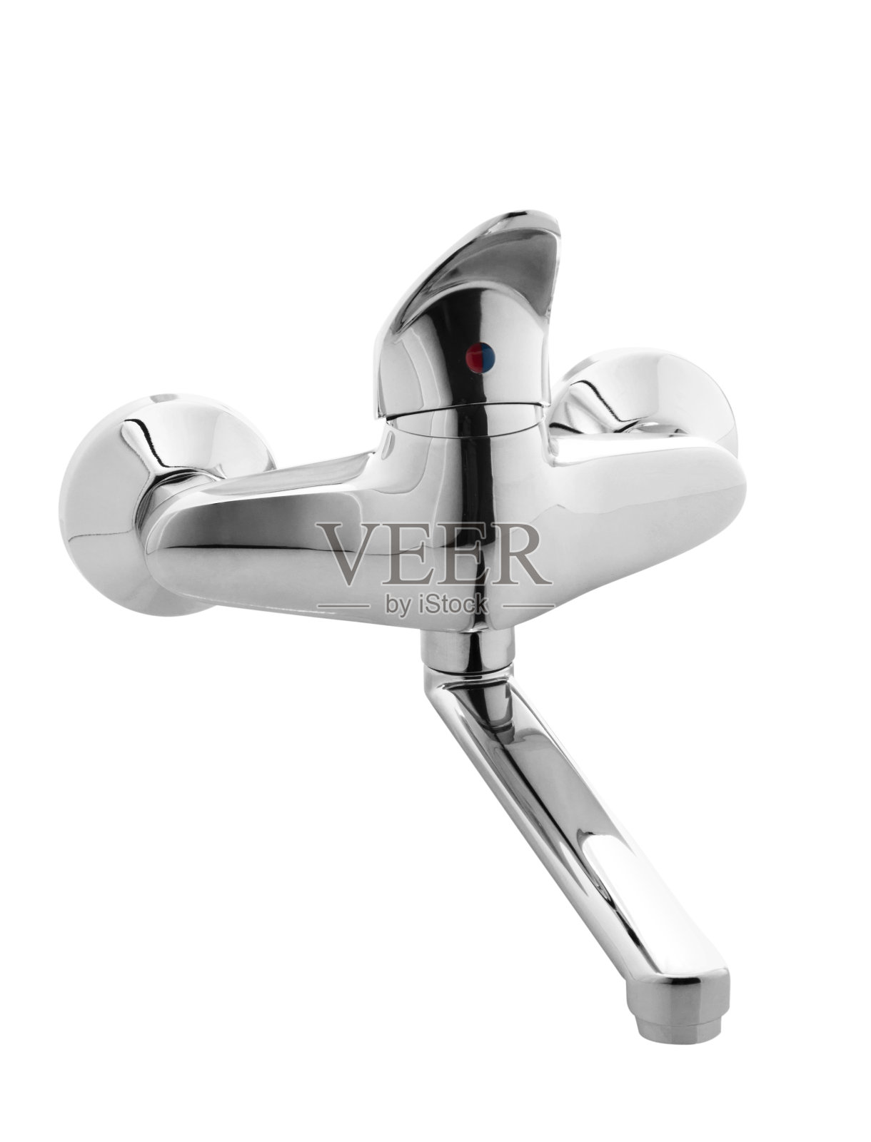 厨房镀铬水龙头照片摄影图片