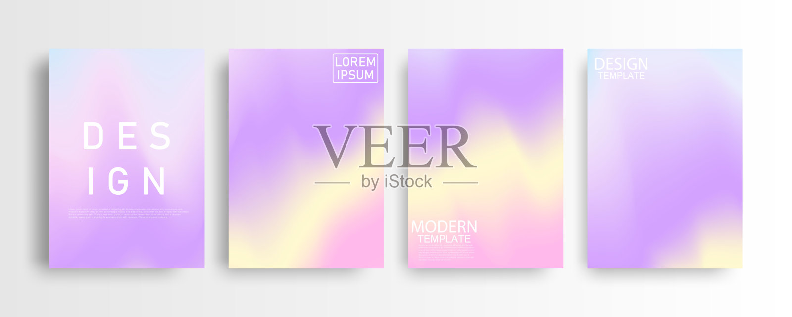 抽象模型蜡笔彩色渐变背景A4概念为您的图形多彩的设计,布局设计手册模板设计模板素材