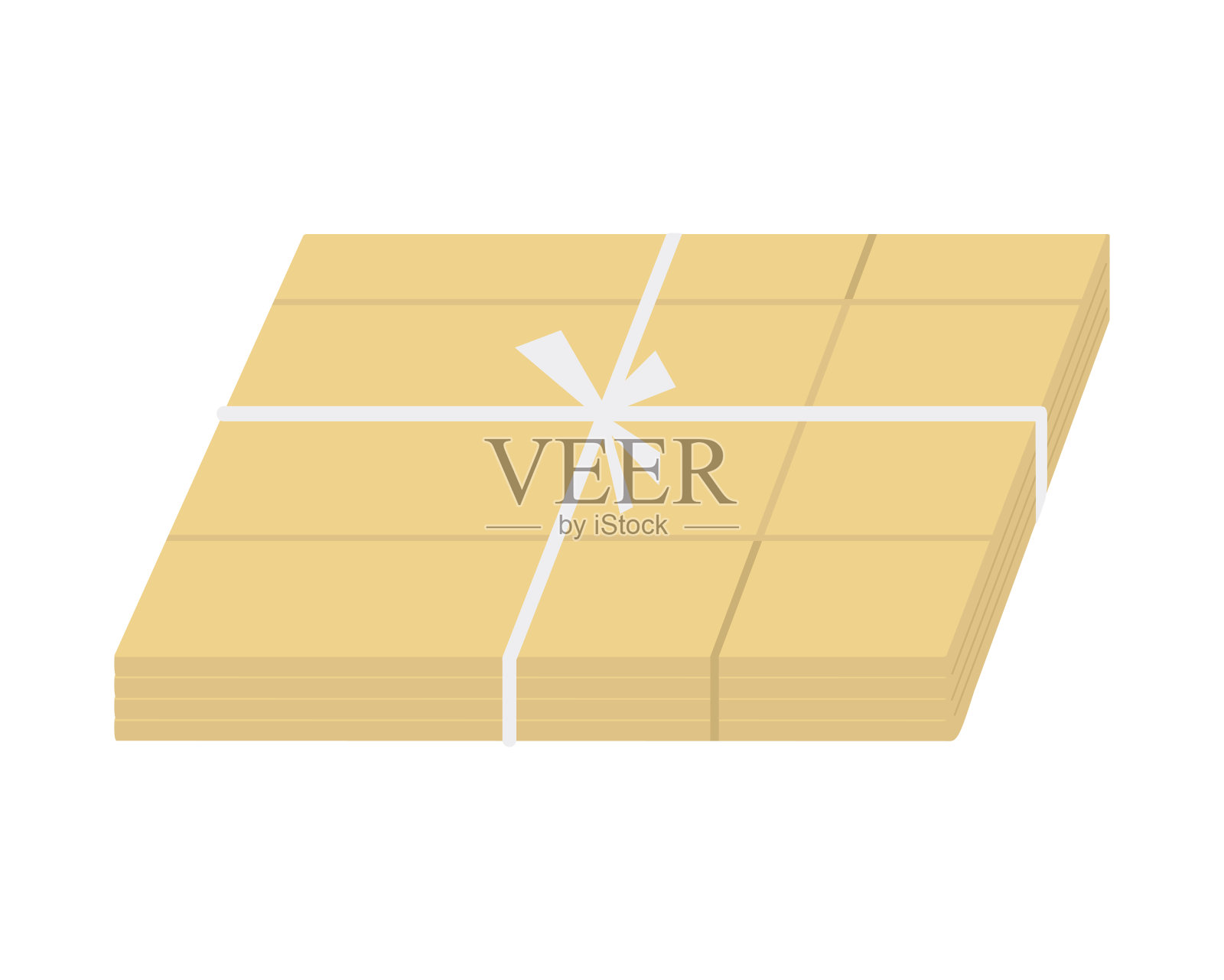 矢量插图的纸箱。插画图片素材