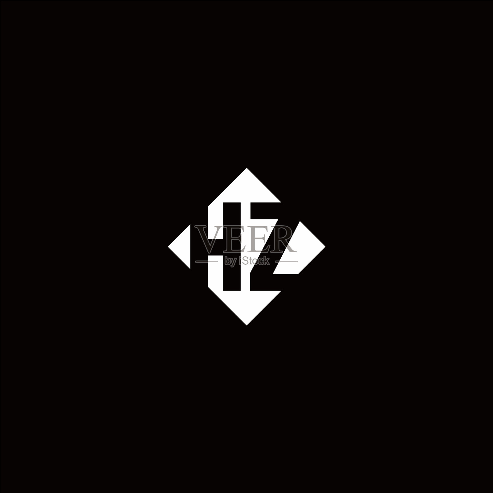 徽标设计采用菱形方形插画图片素材