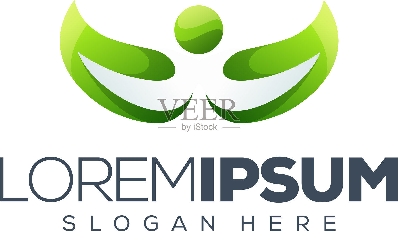 叶标志设计插画图片素材