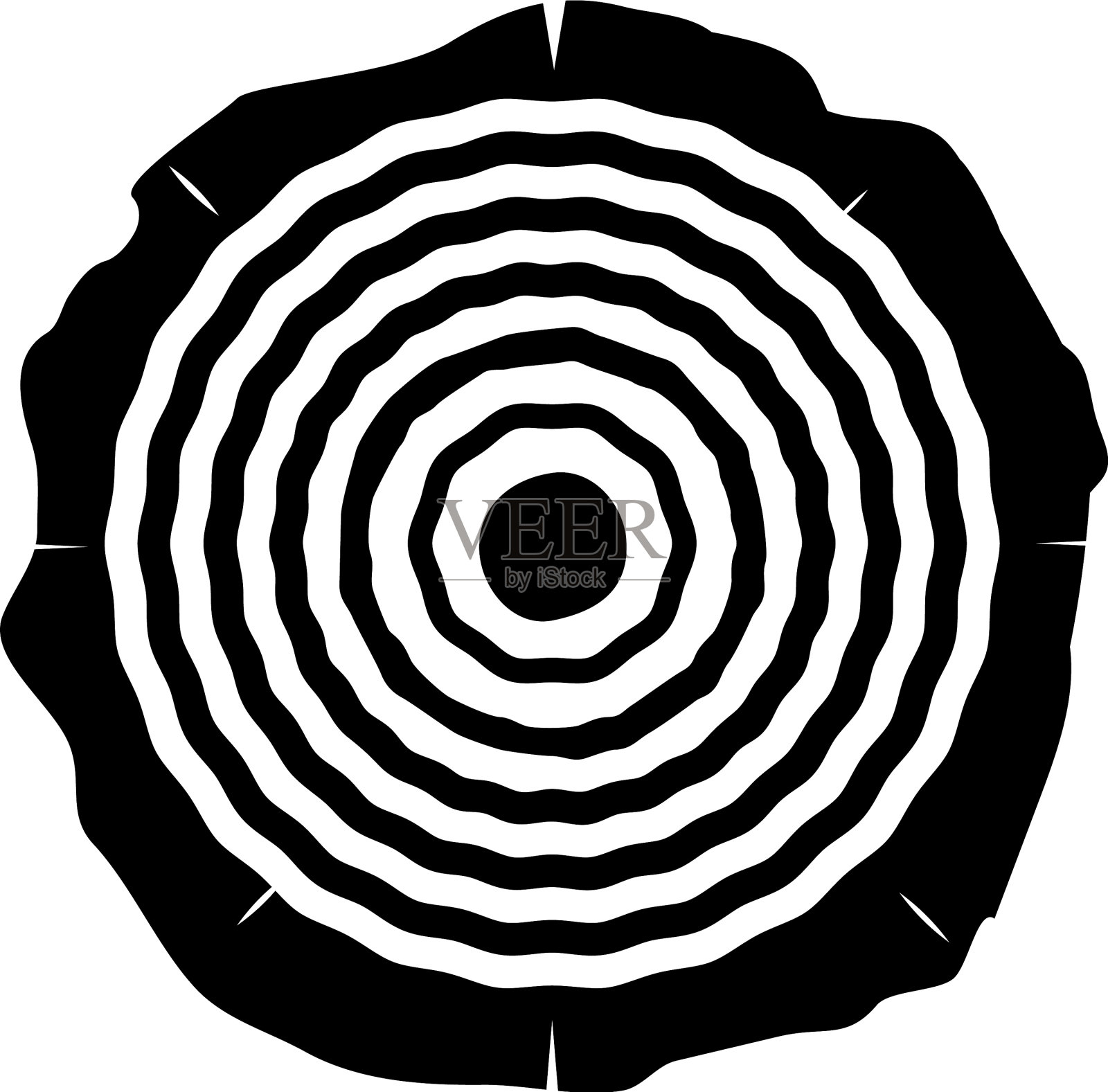 砍伐树木木材年轮树干木材木质纹理插画图片素材