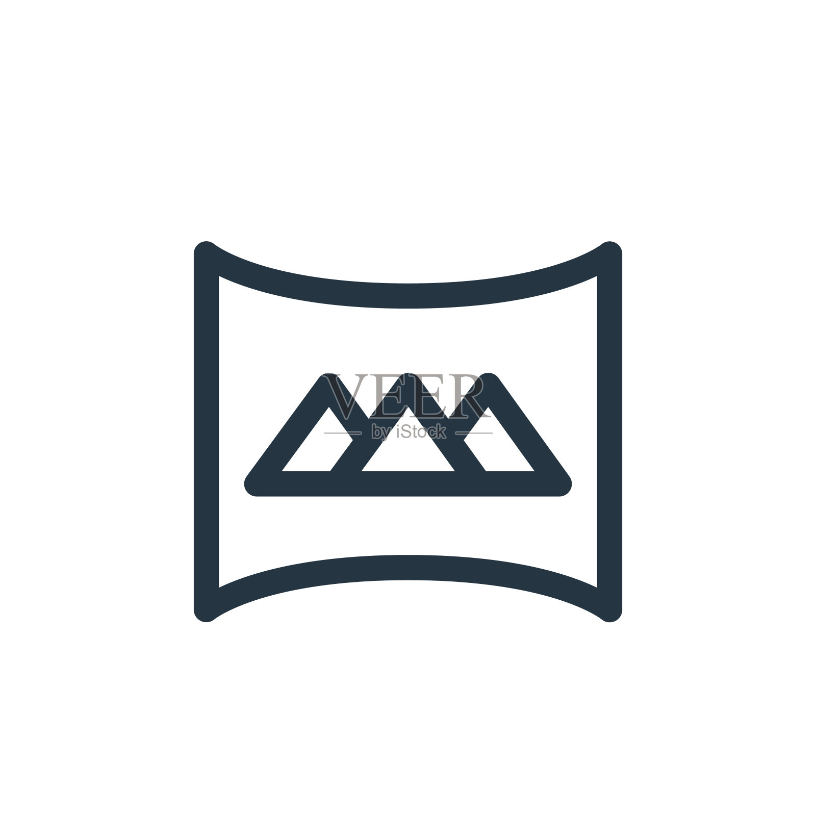 虚拟矢量图标。虚拟可编辑的中风。虚拟线性符号用于网络和移动应用程序,标志,印刷媒体。细线说明。矢量孤立轮廓绘制。图标素材