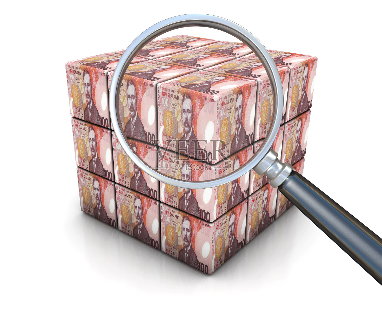 寻找新西兰资金建立增长投资立方体照片摄影图片