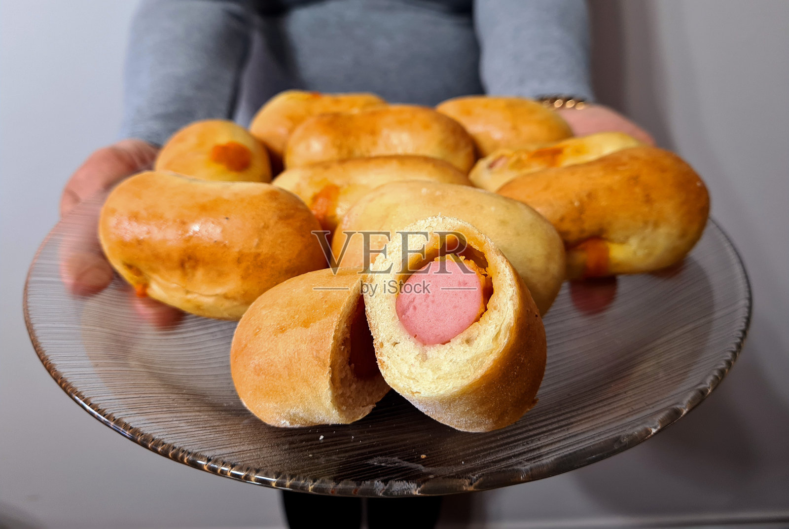 切达干酪热狗照片摄影图片