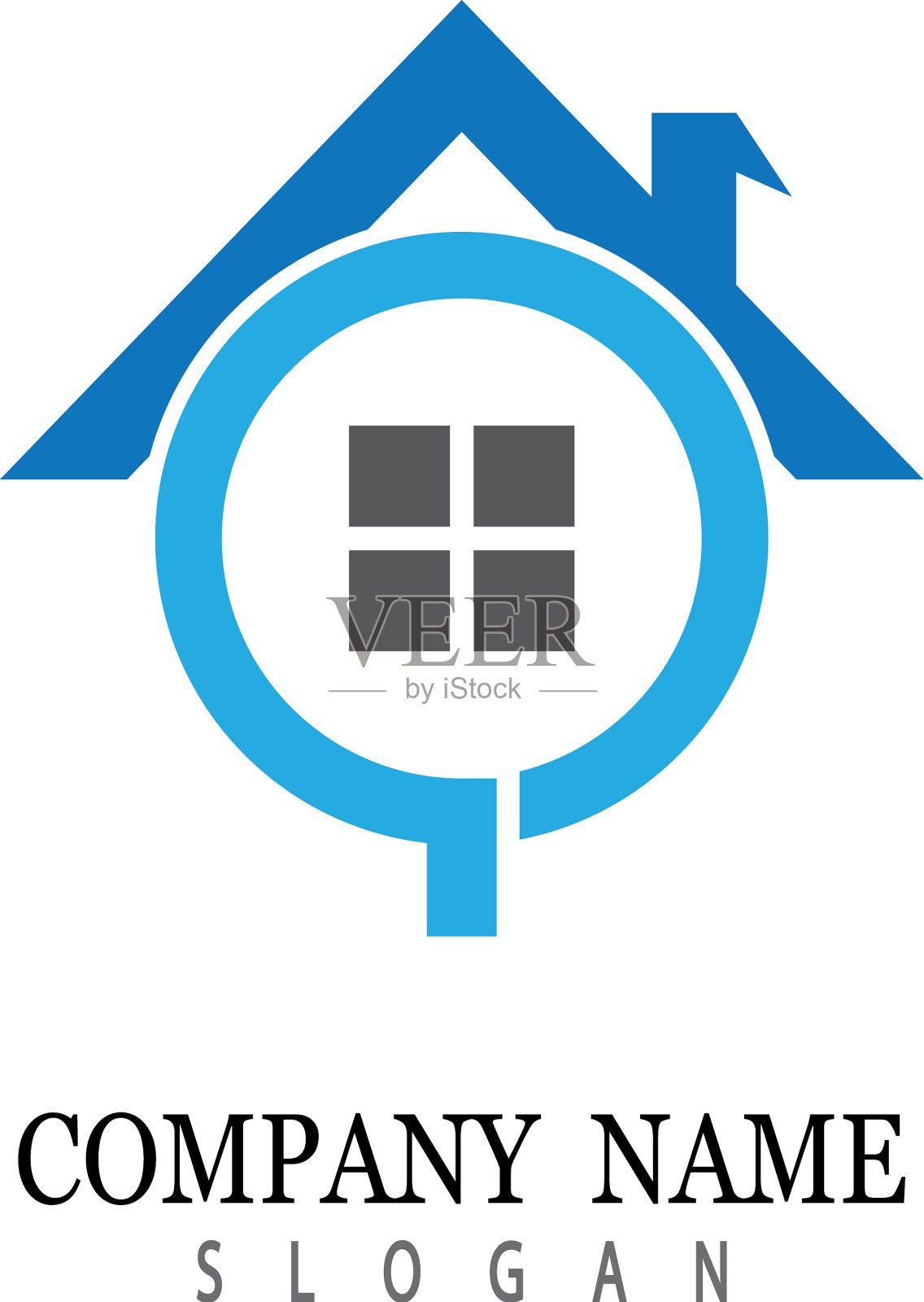 房子象征插画图片素材