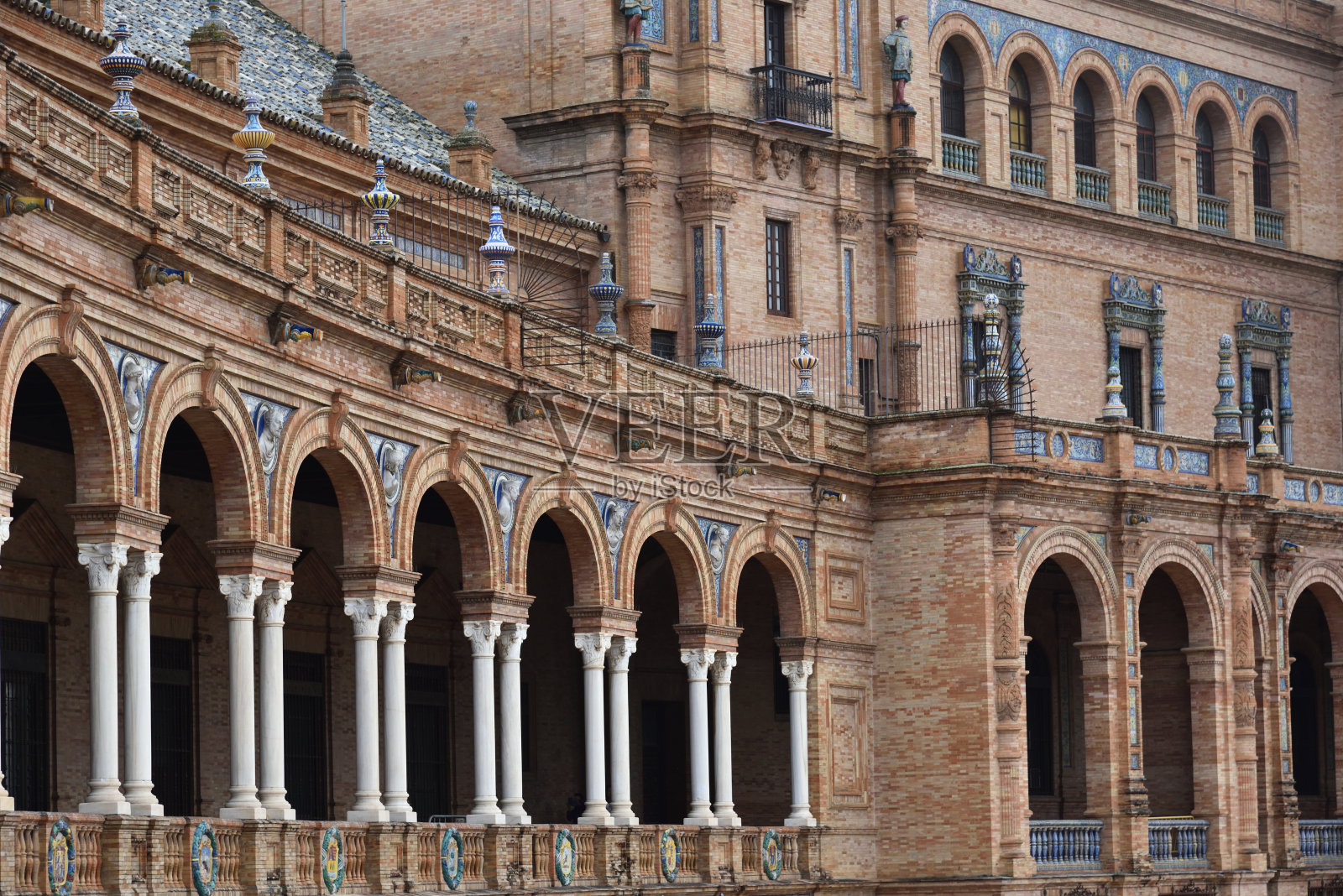 西班牙塞维利亚西班牙广场照片摄影图片