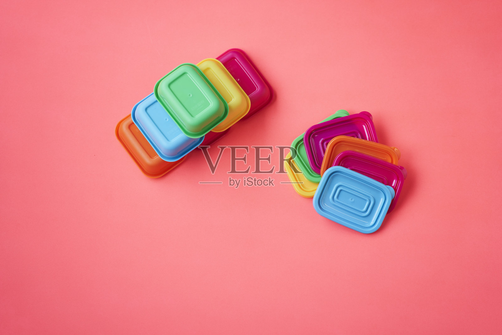 彩色砖块背景。副本的空间。照片摄影图片