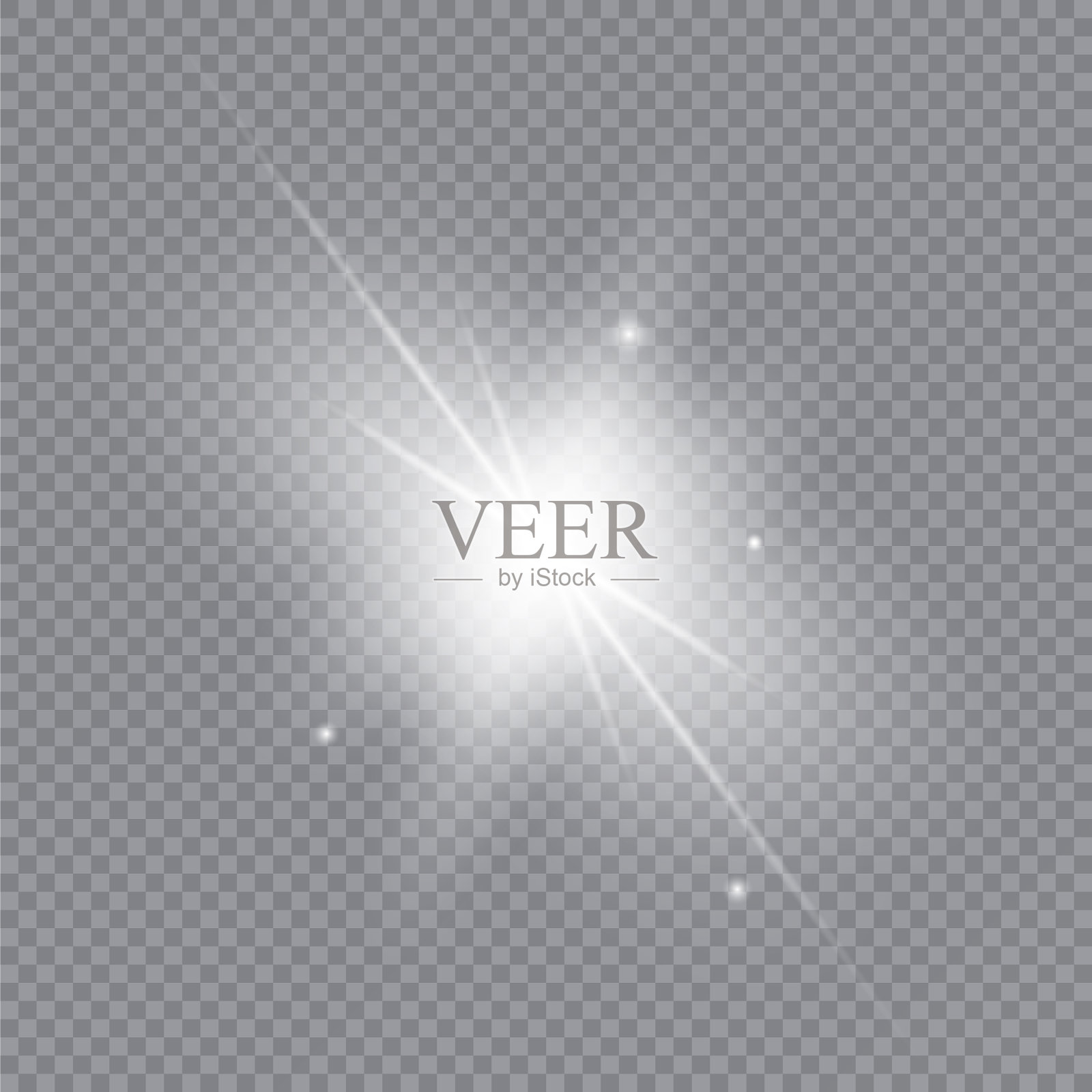 辉光效果白光爆发插画图片素材