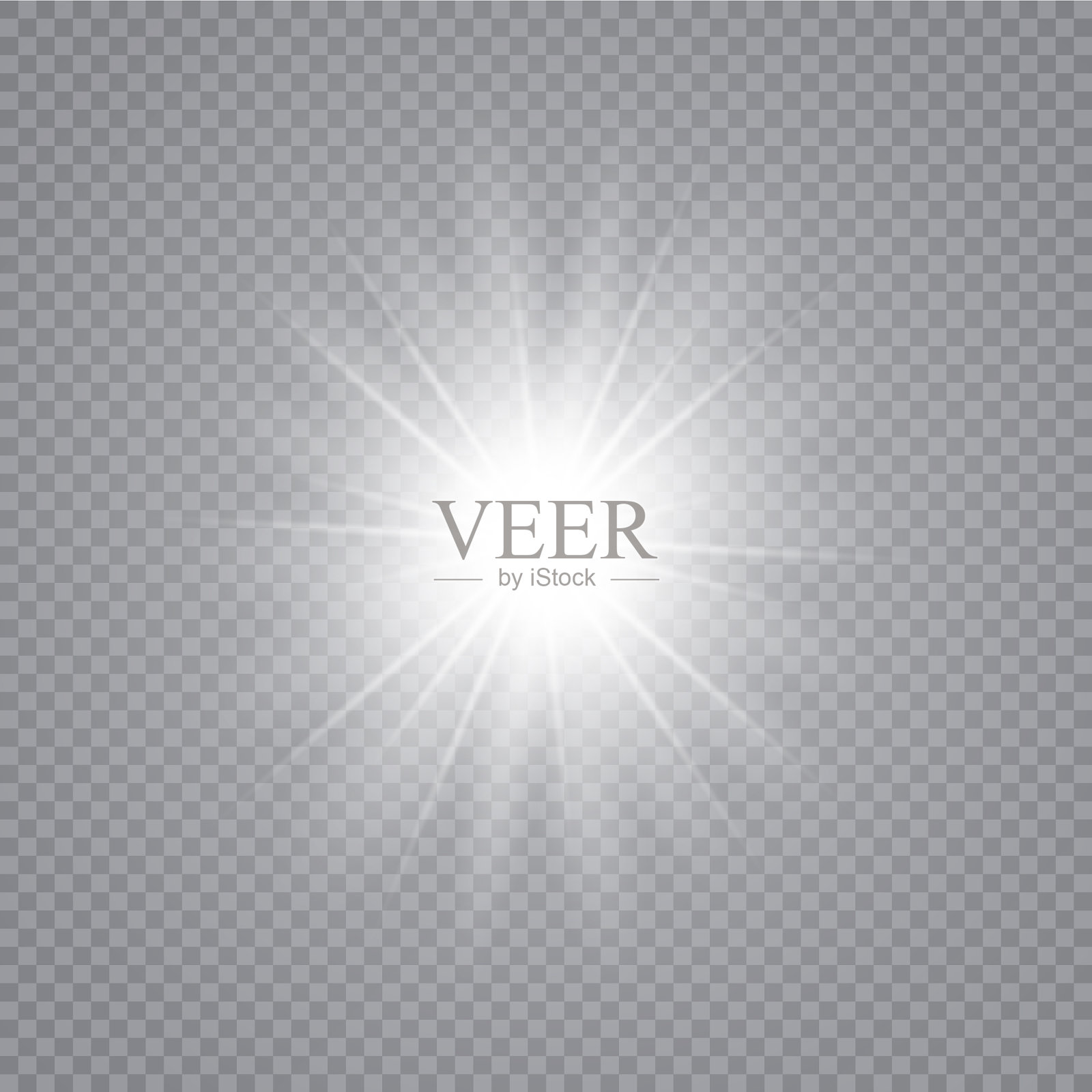 辉光效果白光爆发插画图片素材