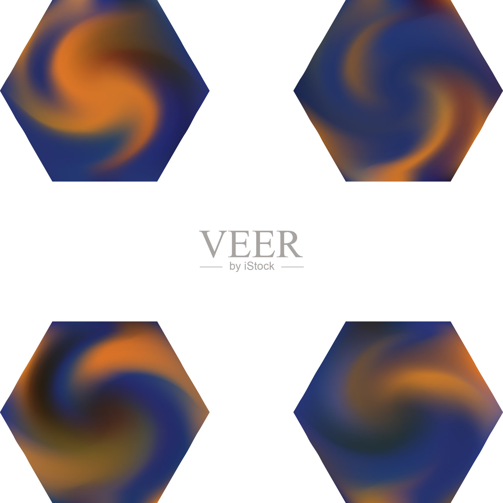 形状上的彩色背景插画图片素材