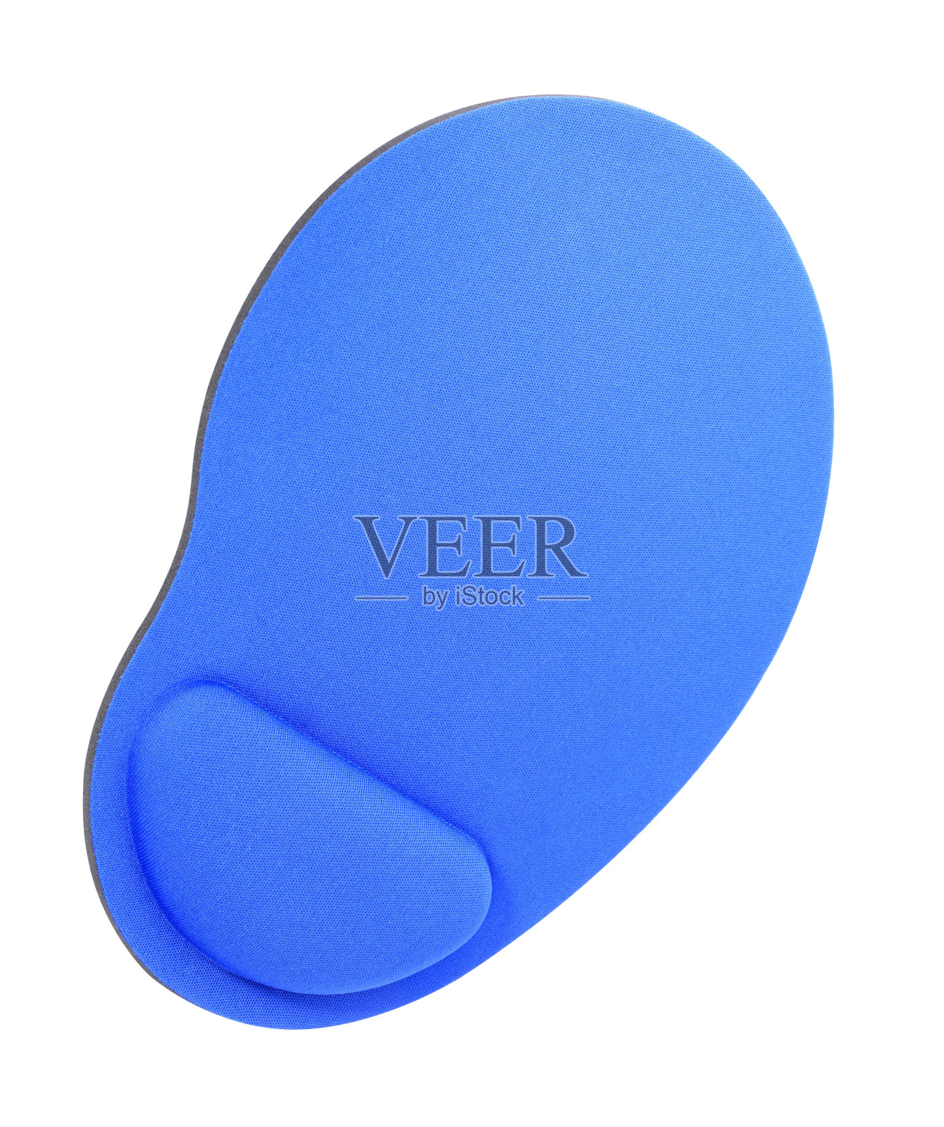 蓝色鼠标垫孤立在白色背景照片摄影图片