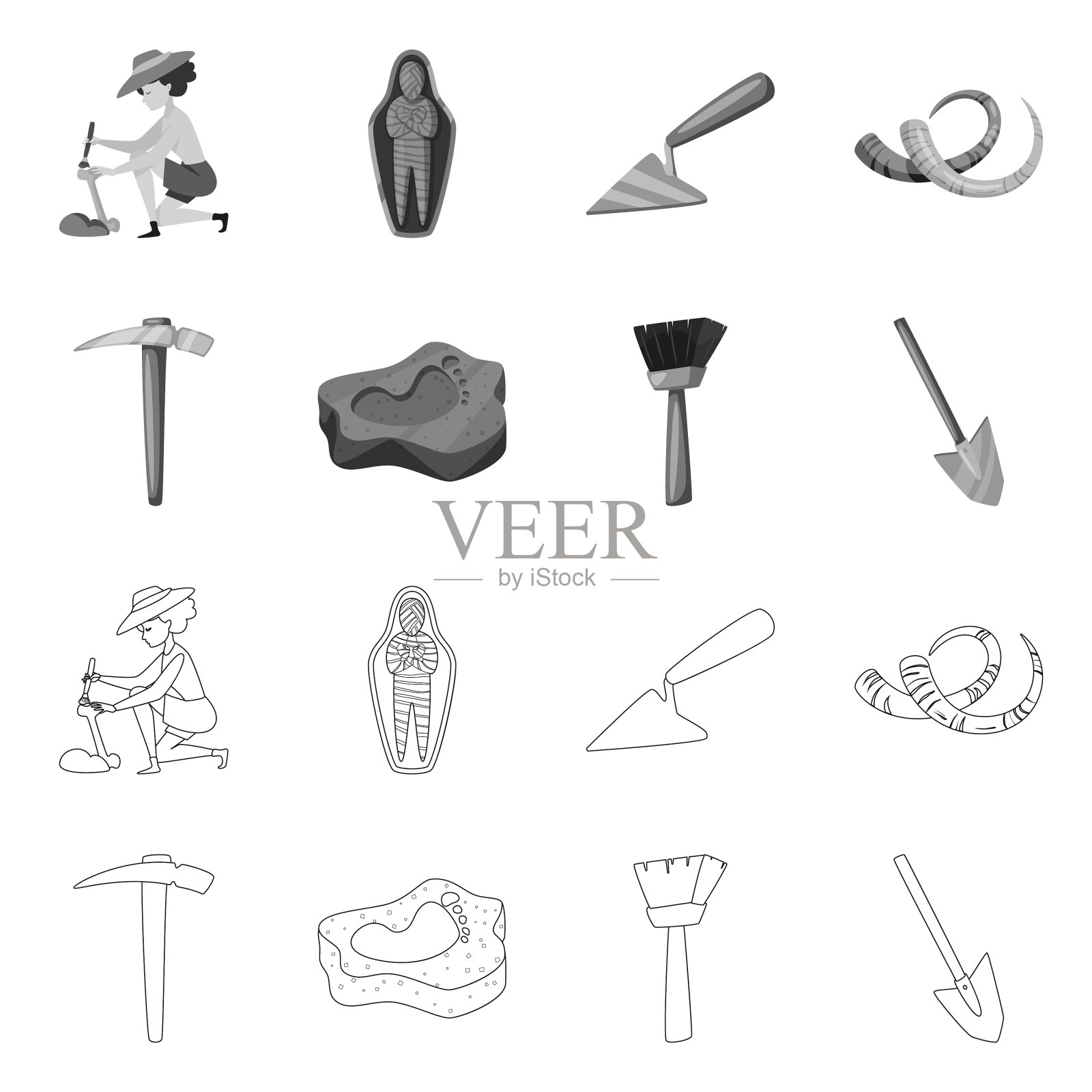 故事和道具符号图标素材