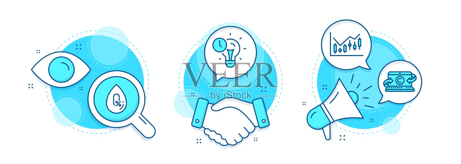 没有酒精,文案笔记本和时间管理图标设置。金融图信号。向量插画图片素材