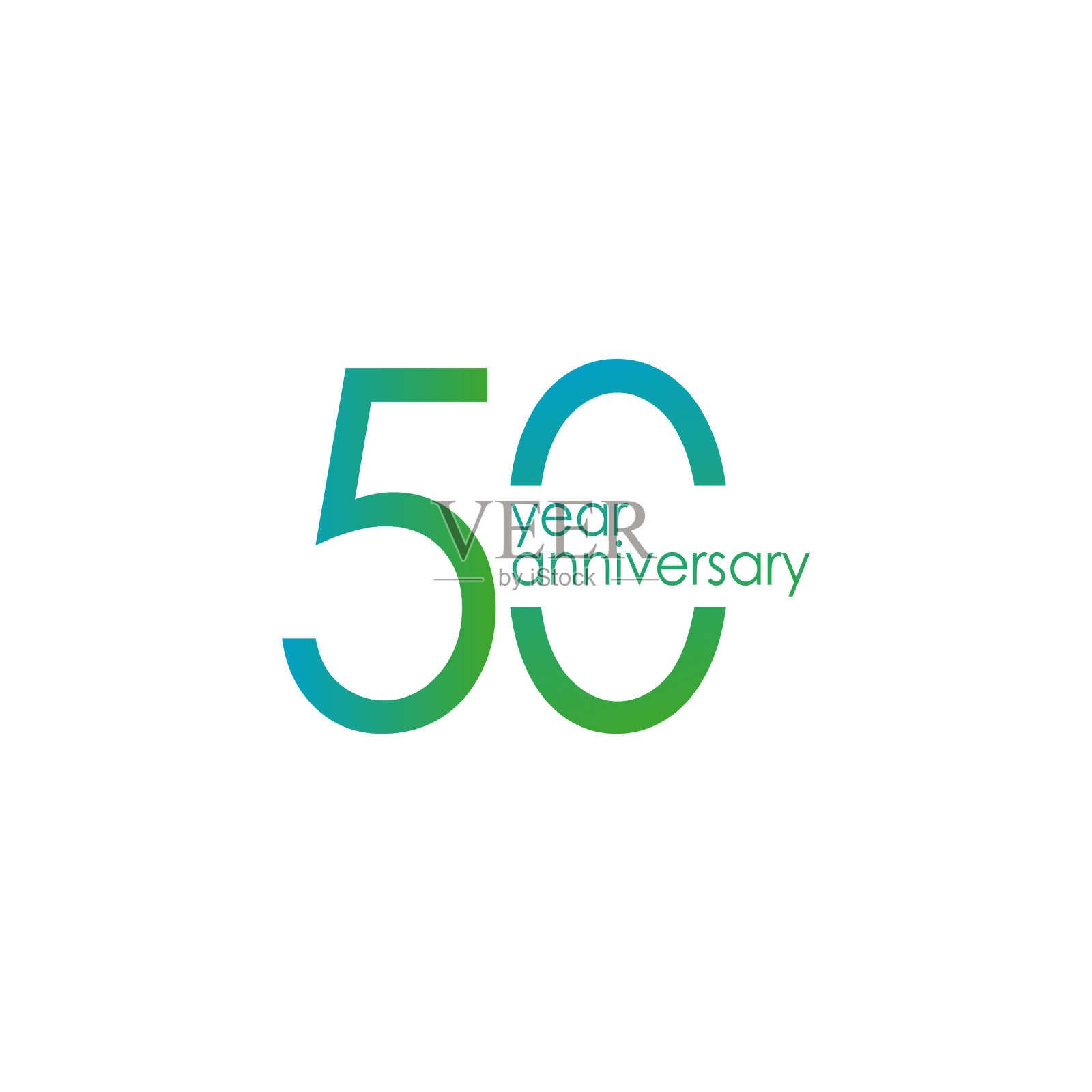 50周年纪念模板设计插画图片素材