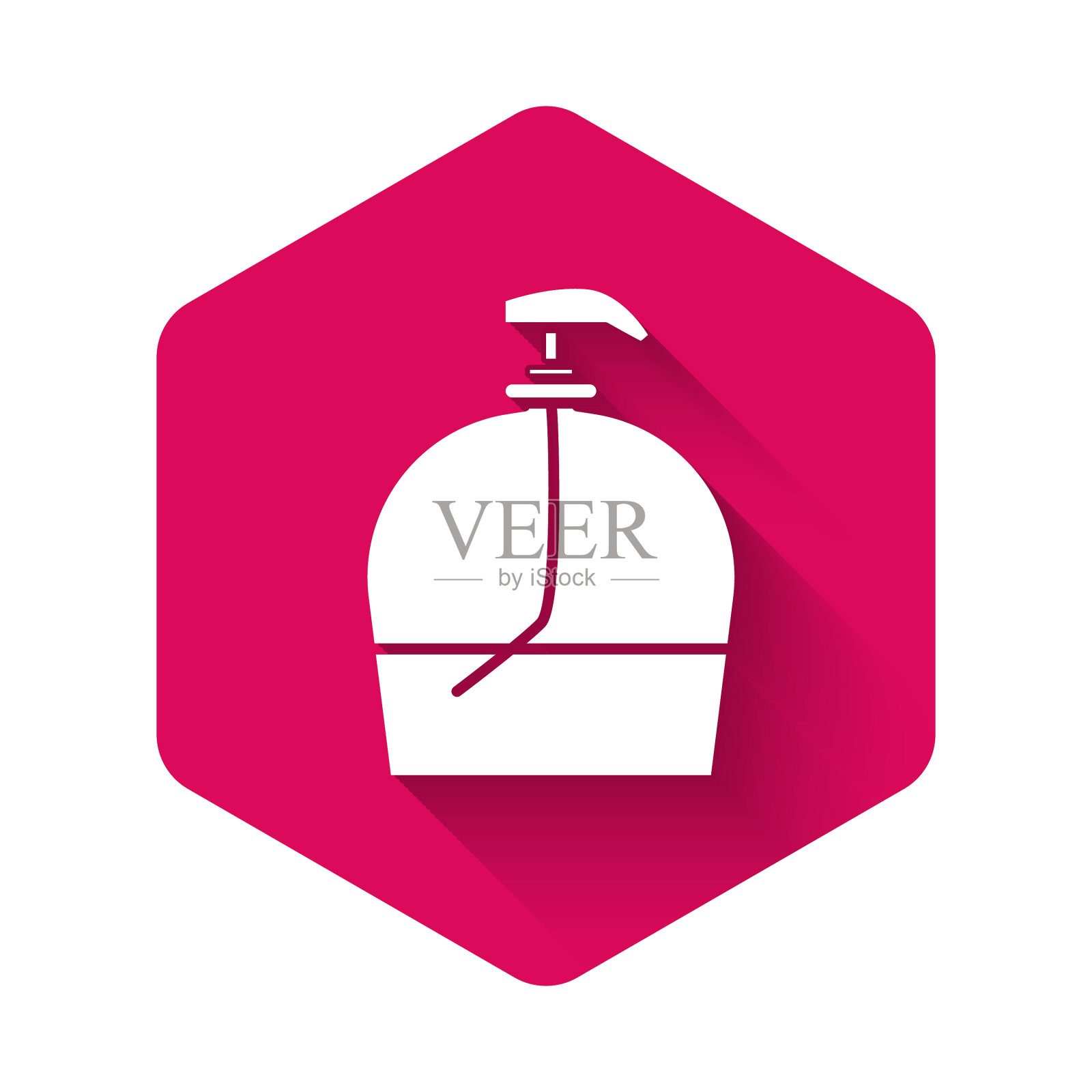 白瓶液体抗菌皂用图标素材