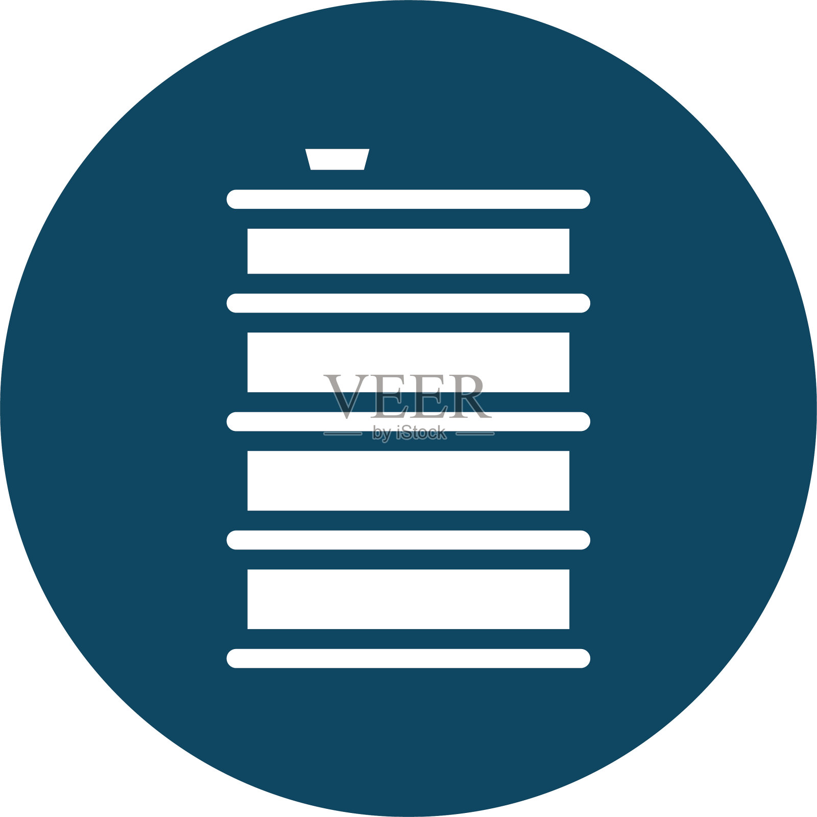 孤立的油桶块和平面风格的图标插画图片素材