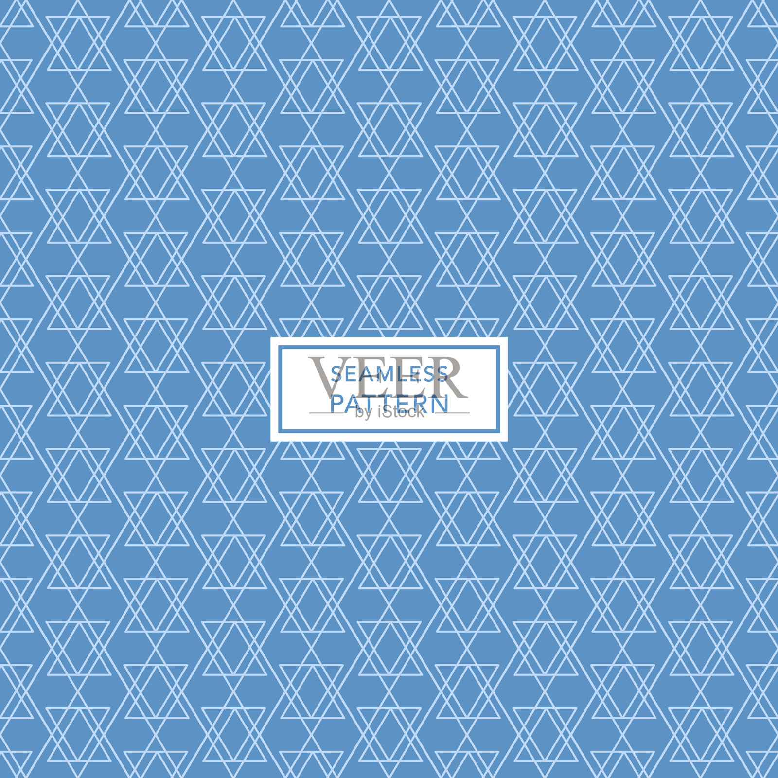 封面模板设计与蓝色几何图案插画图片素材