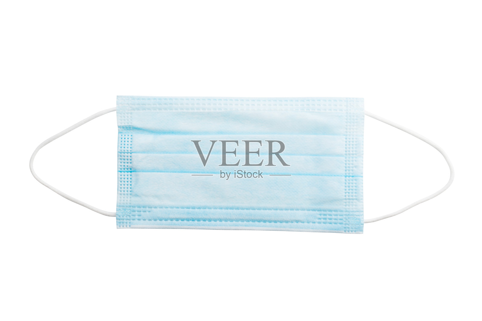 医用防护口罩,白色背景照片摄影图片