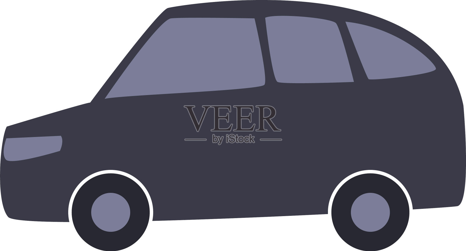 隔离车车辆填充风格图标设计设计元素图片