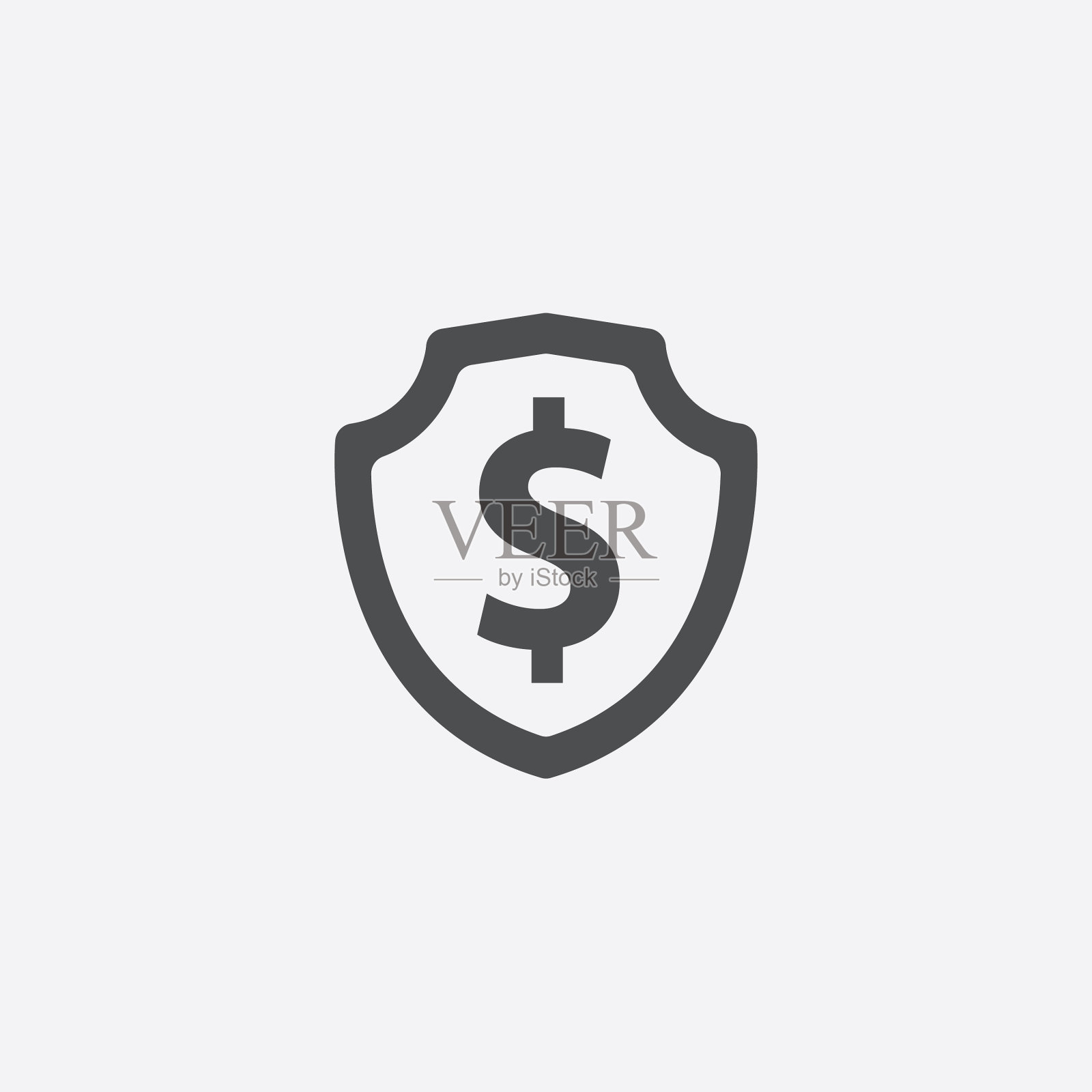 美元盾牌图标图标素材