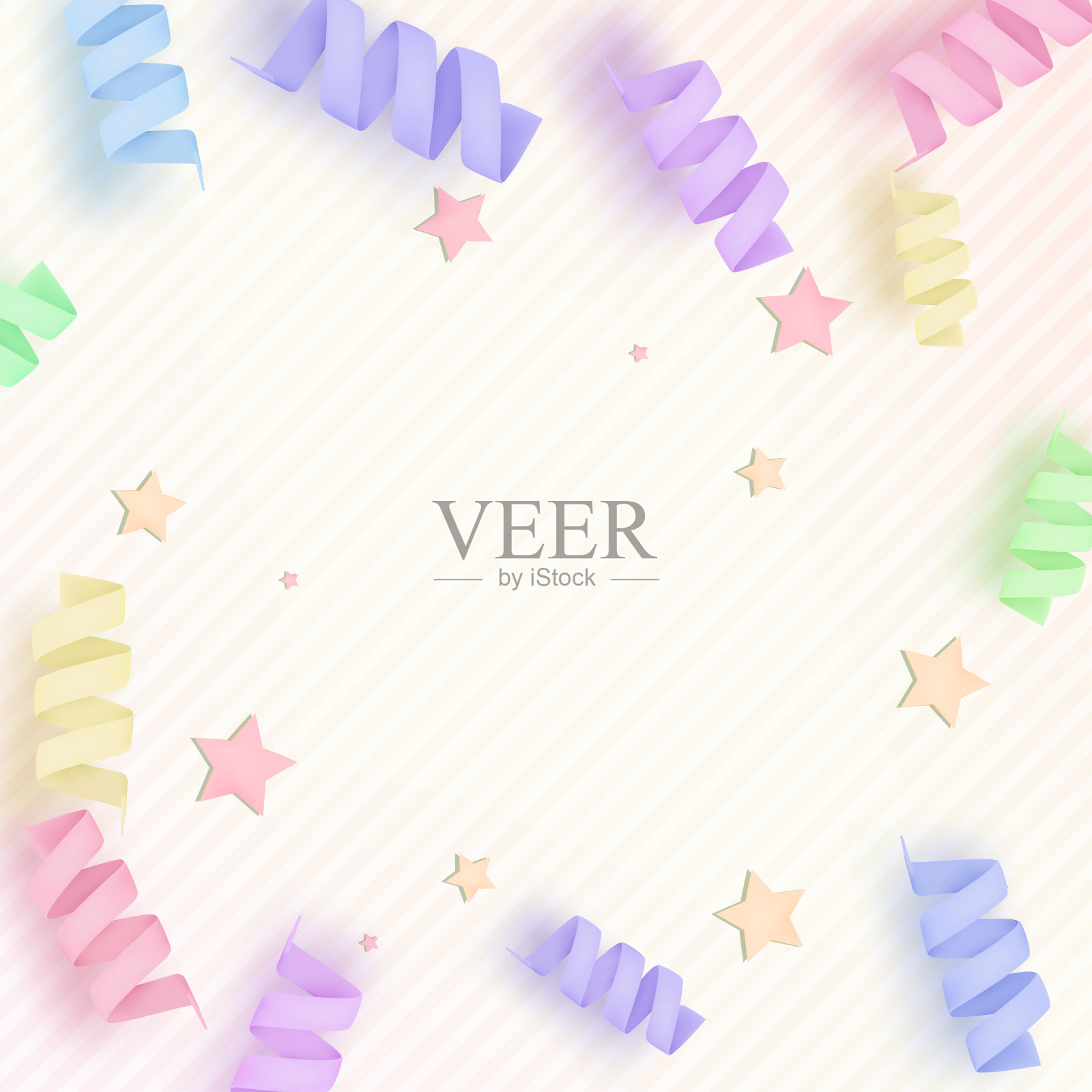 可爱的彩色背景插画图片素材