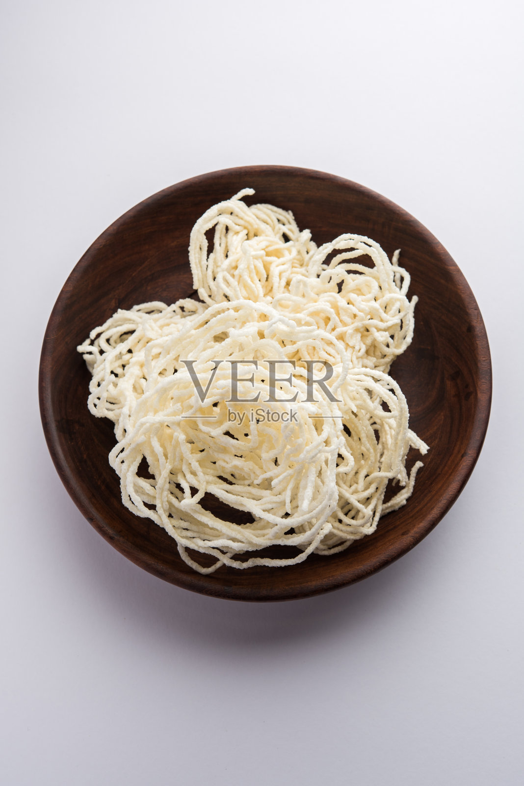 Kurdayi是一种来自印度的油炸配菜照片摄影图片