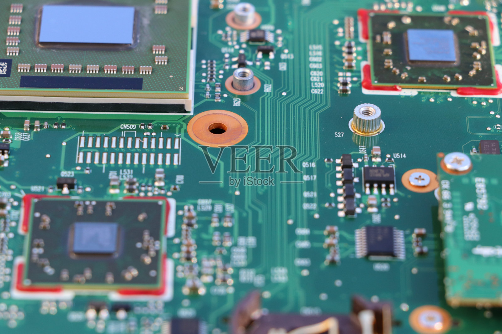 一个主板的特写图像照片摄影图片
