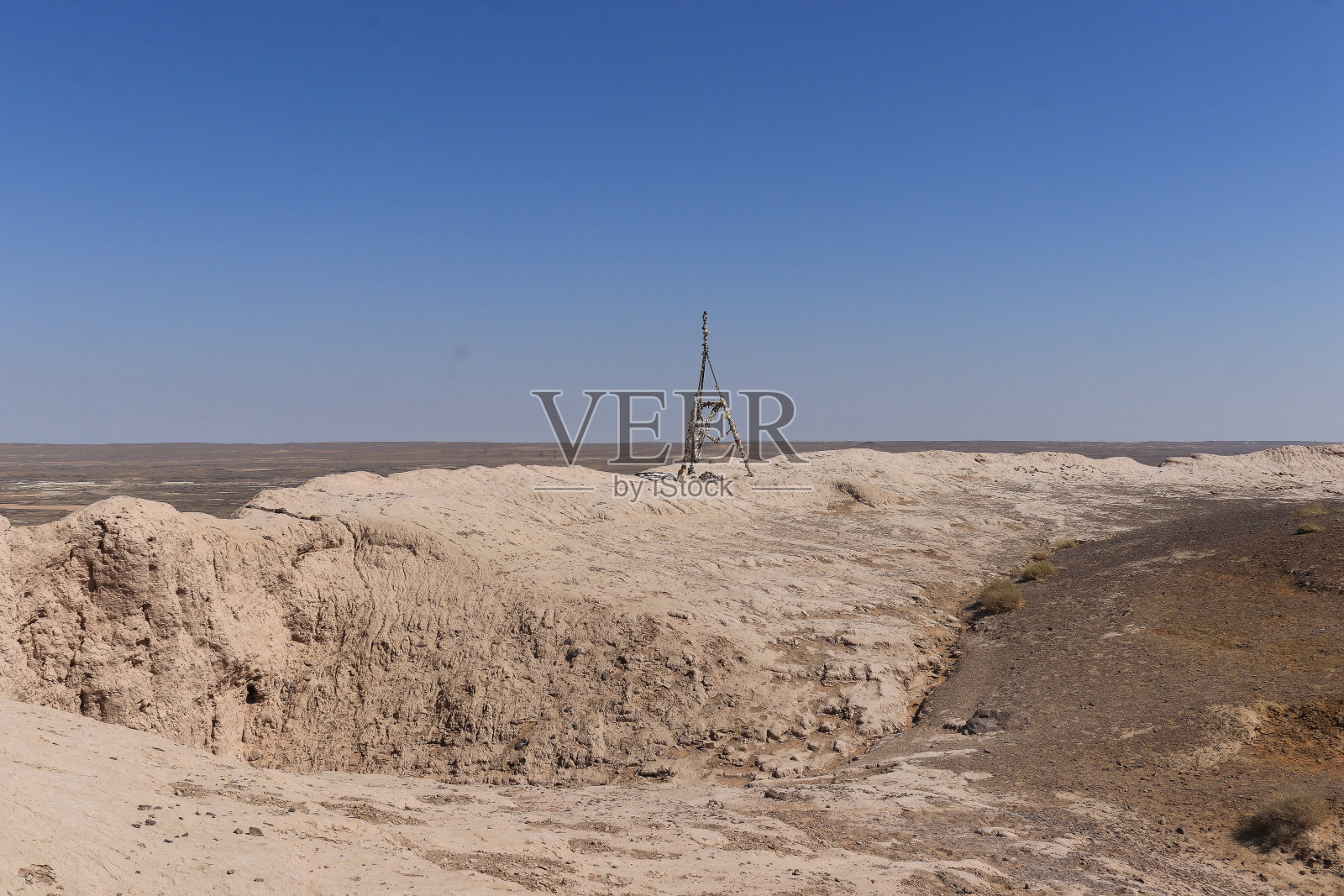 乌兹别克斯坦Chilipyk-Kala古霍雷兹姆要塞遗址照片摄影图片