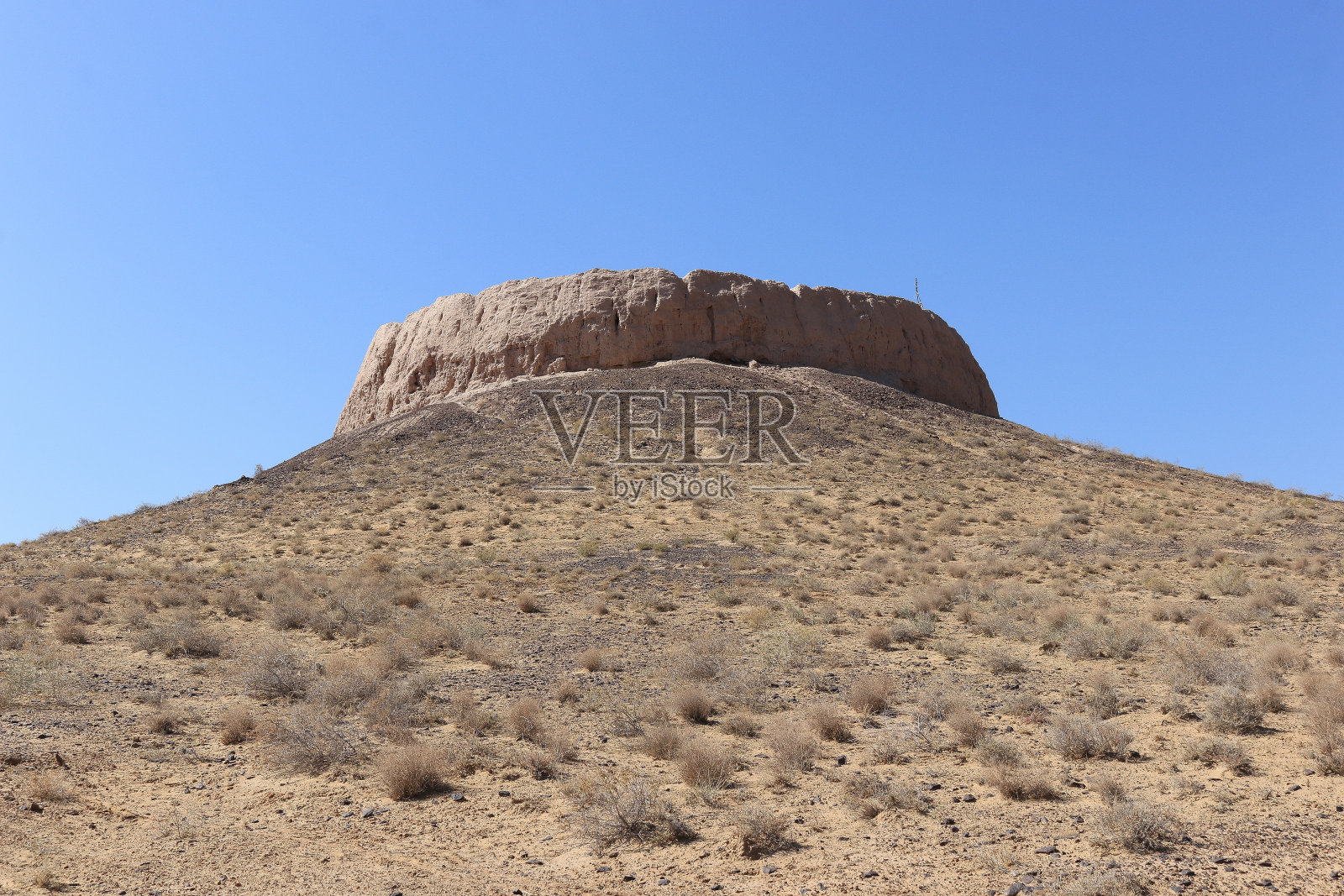 乌兹别克斯坦Chilipyk-Kala古霍雷兹姆要塞遗址照片摄影图片