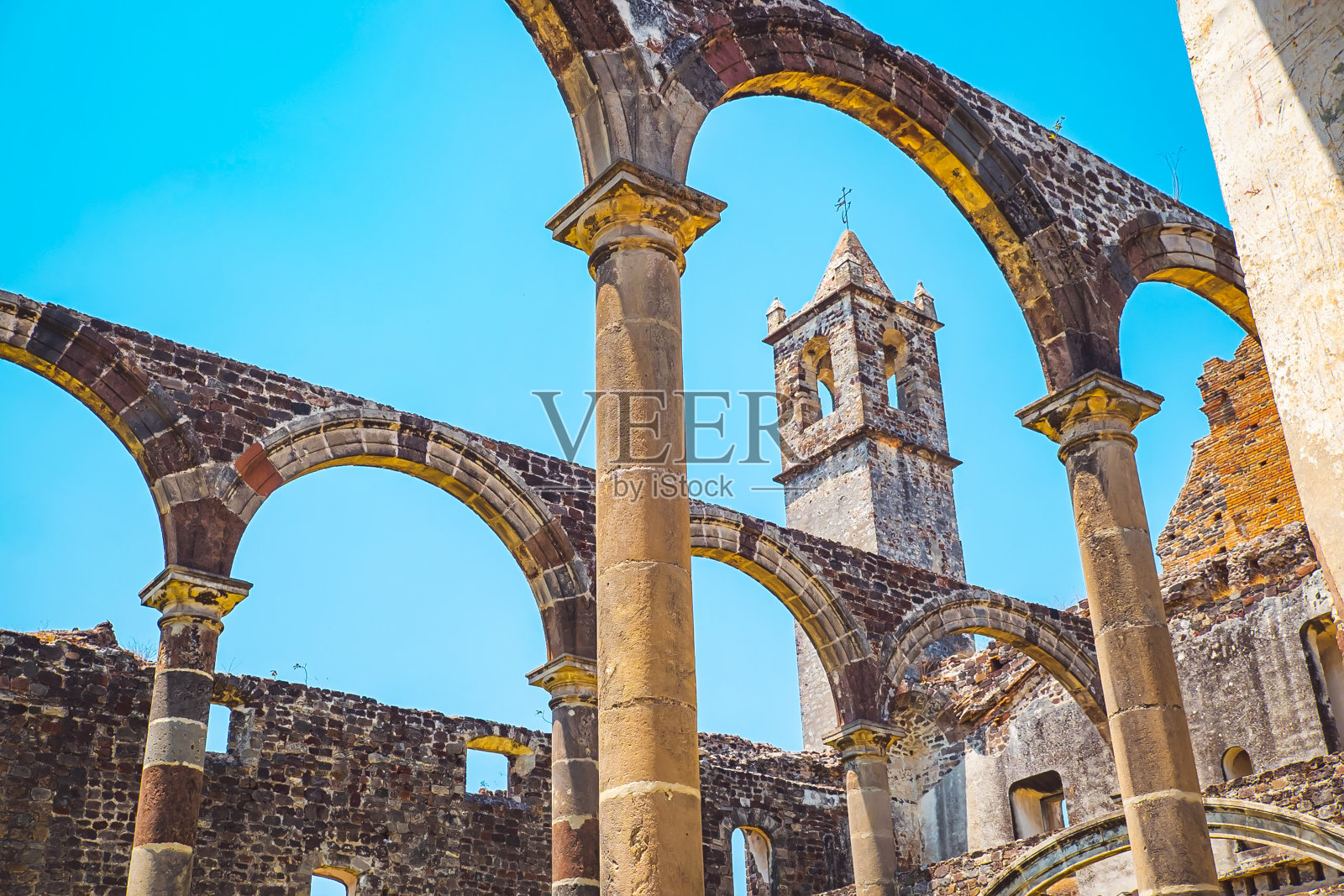 石城"Tecali de Herrera"在墨西哥的Puebla照片摄影图片