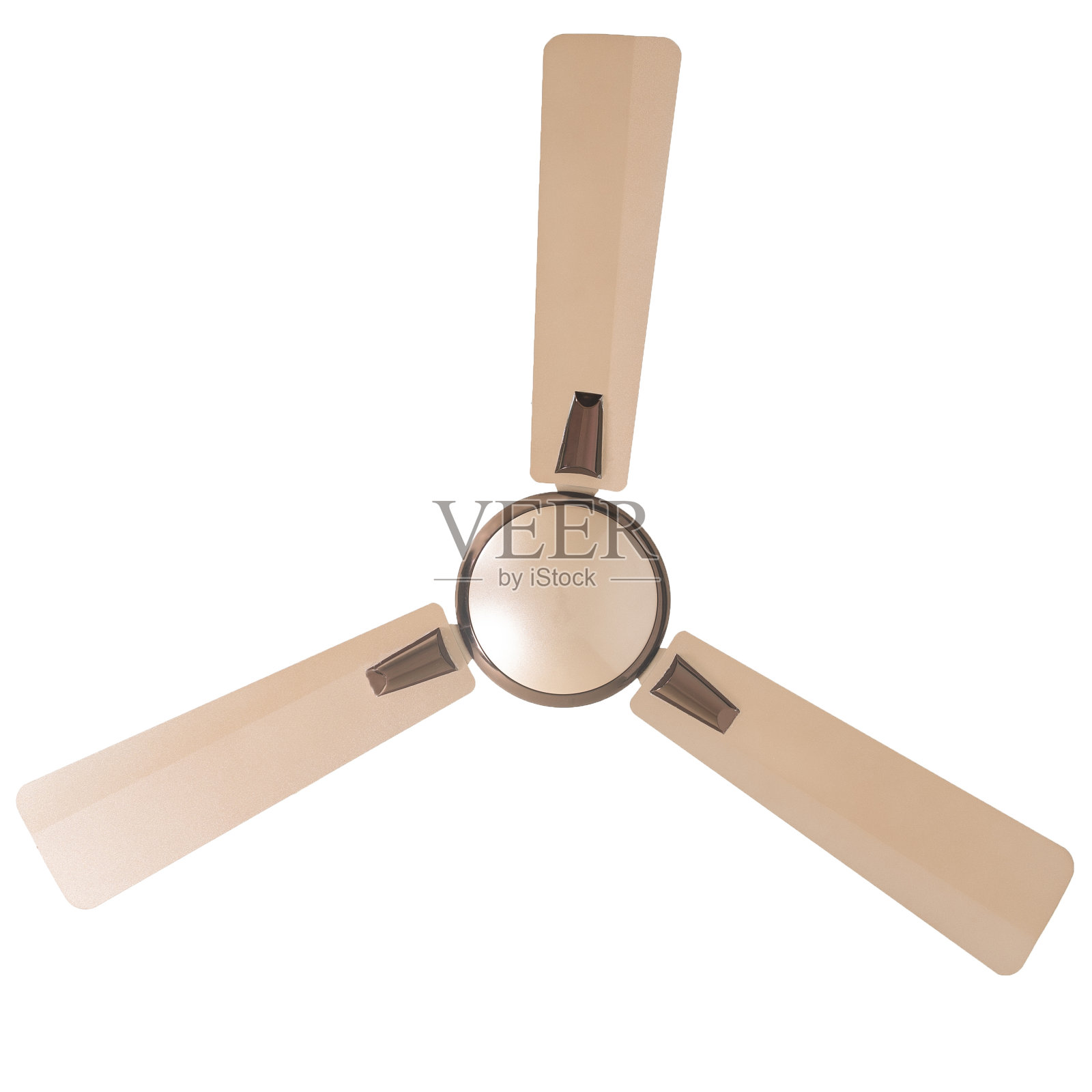 不同颜色、大小、形状和设计的吊扇,白色背景照片摄影图片