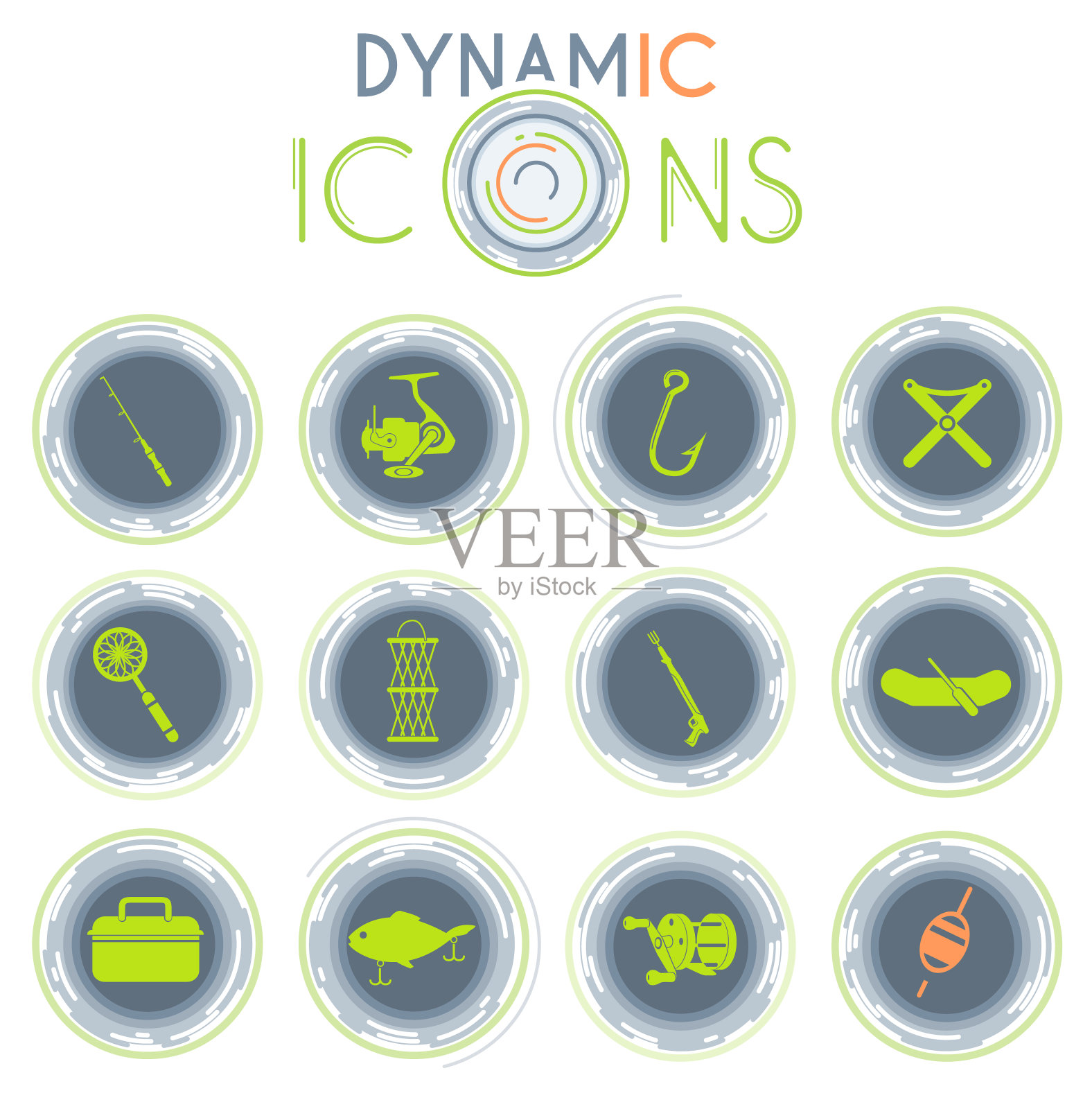 渔业动态图标图标素材