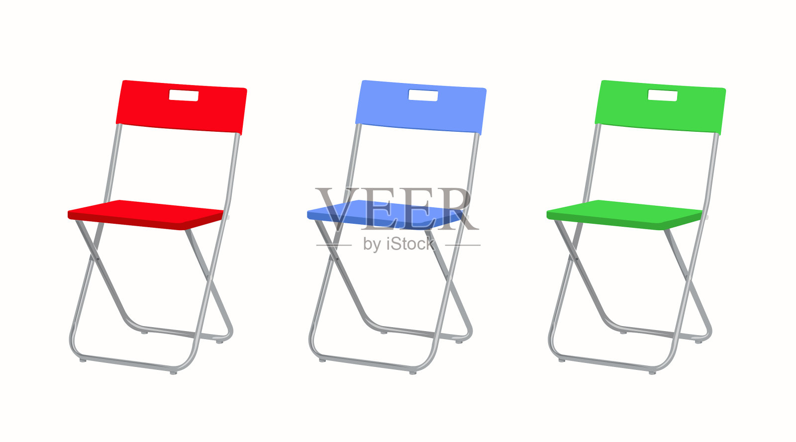 折叠椅插画图片素材