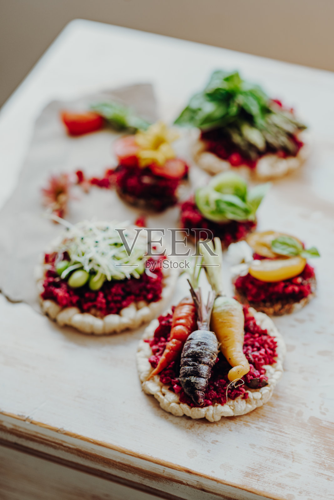 美味的米饼照片摄影图片