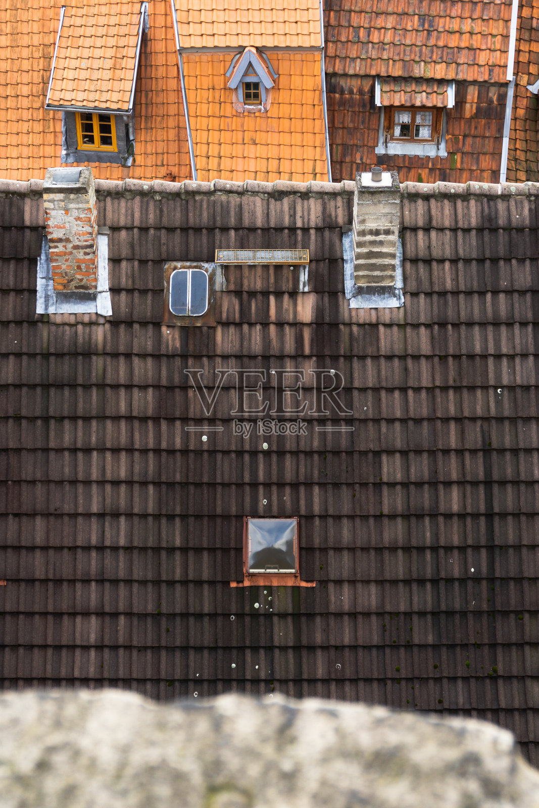 历史悠久的奎德林堡市中心照片摄影图片