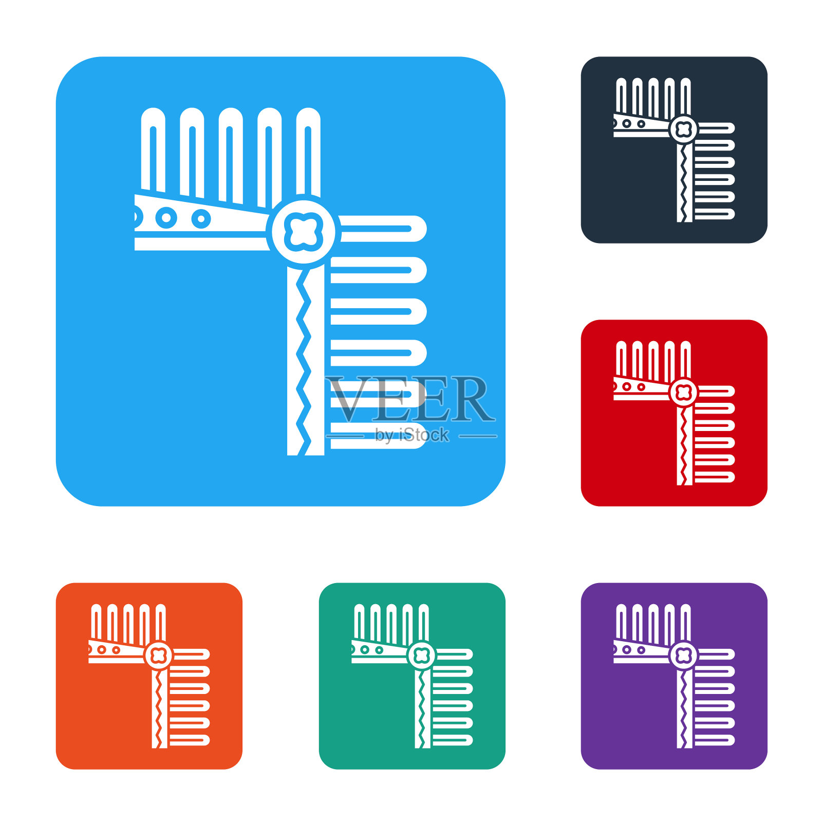 白色印第安人头饰与羽毛图标孤立图标素材