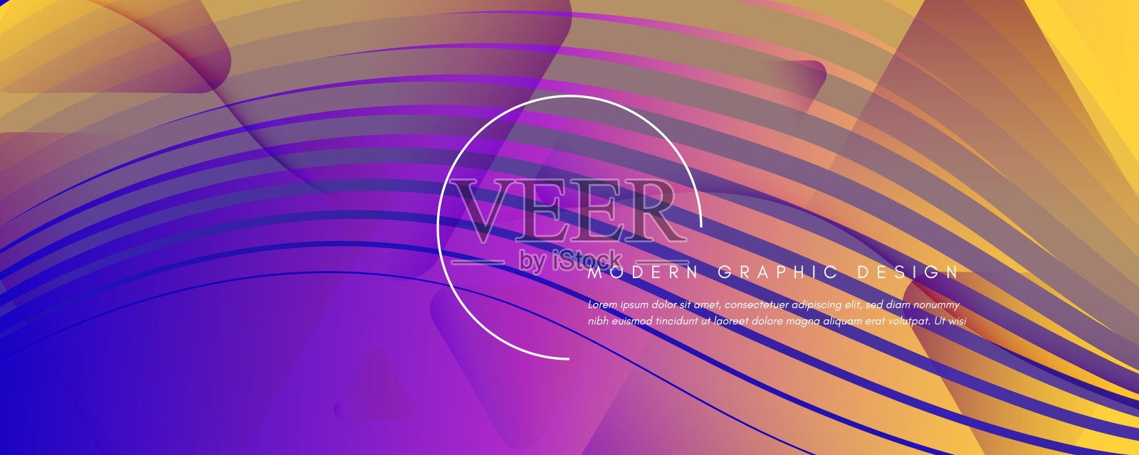 流体抽象。Flow Landing Page. 3d Lines插画图片素材