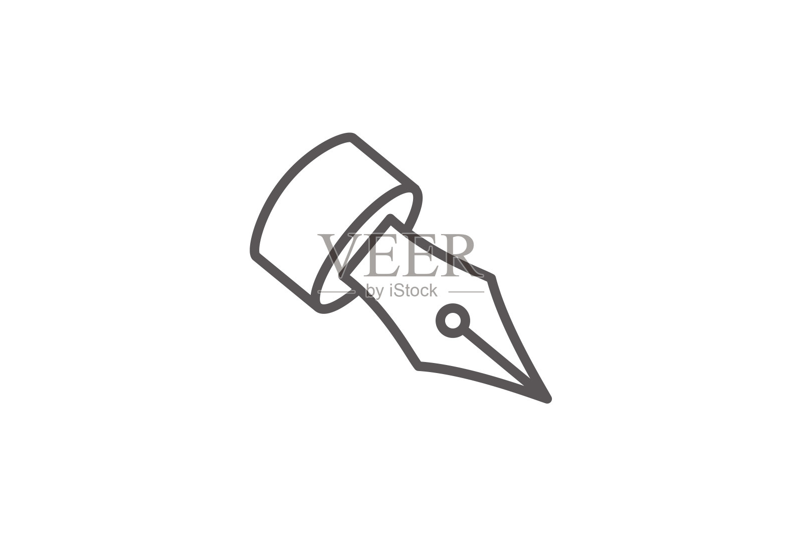 简单的钢笔插图。插画图片素材