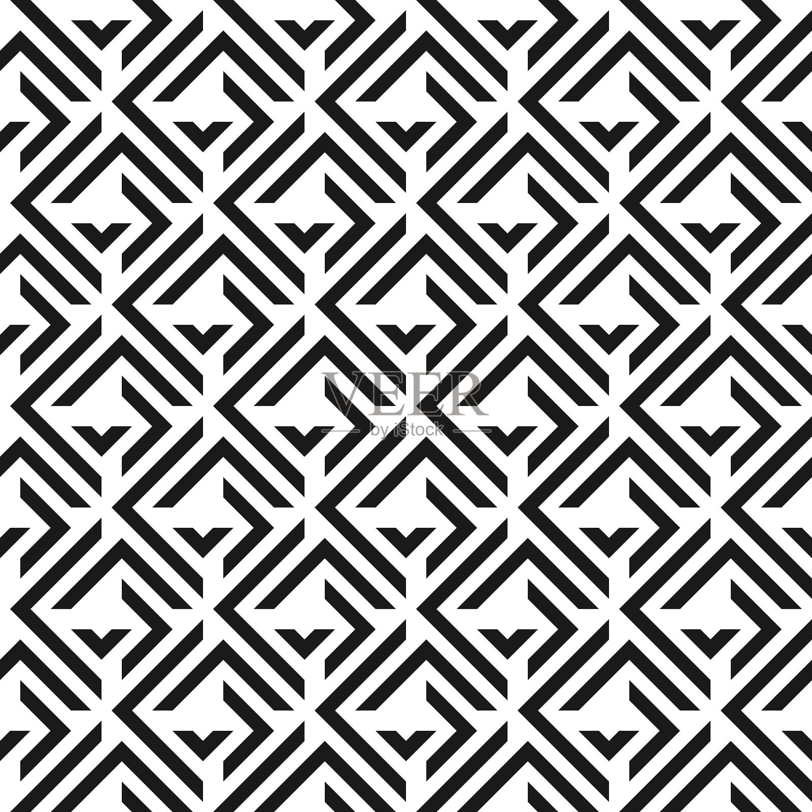 无缝抽象几何图案插画图片素材