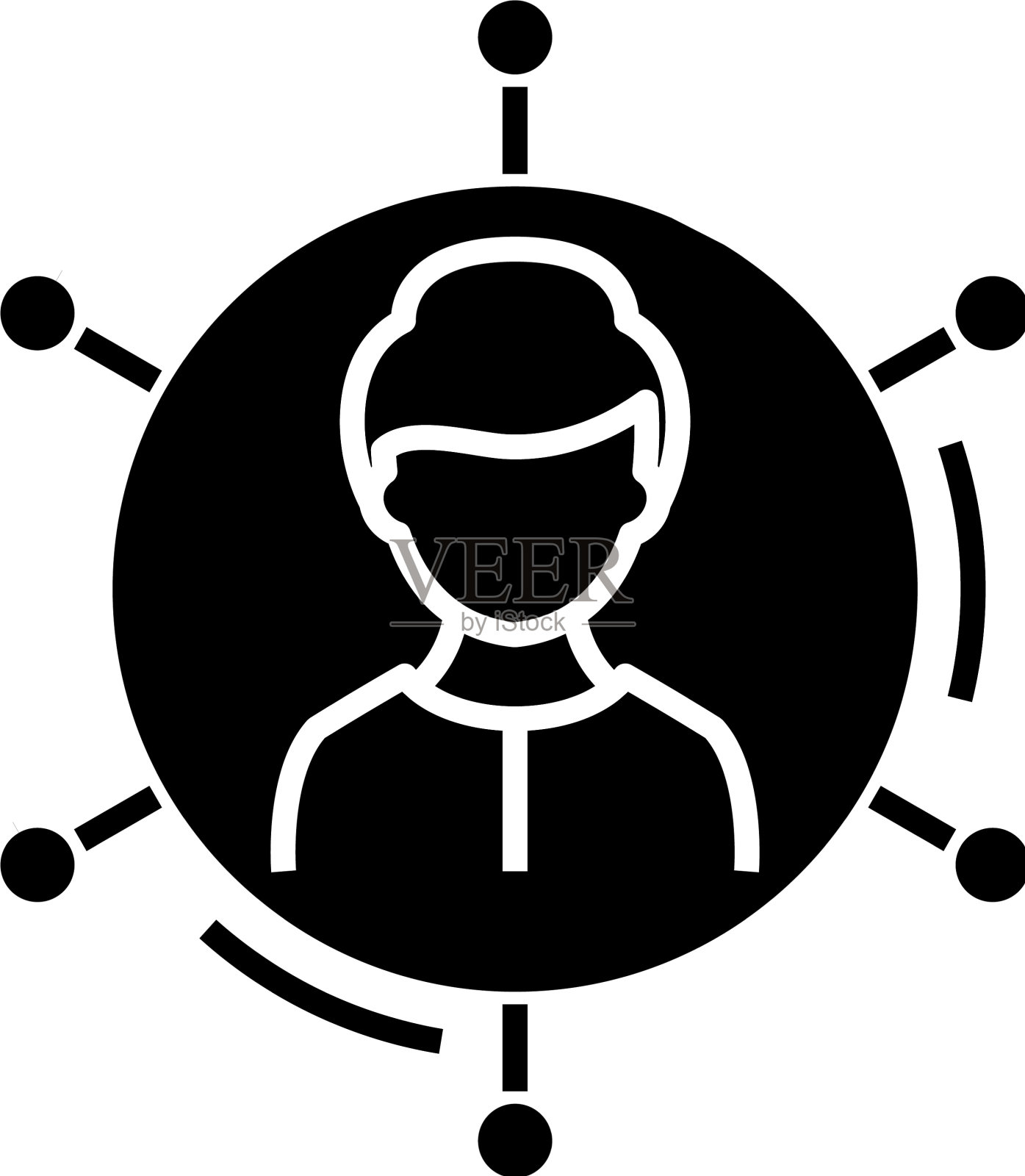 数据配置黑色图标概念设计元素图片