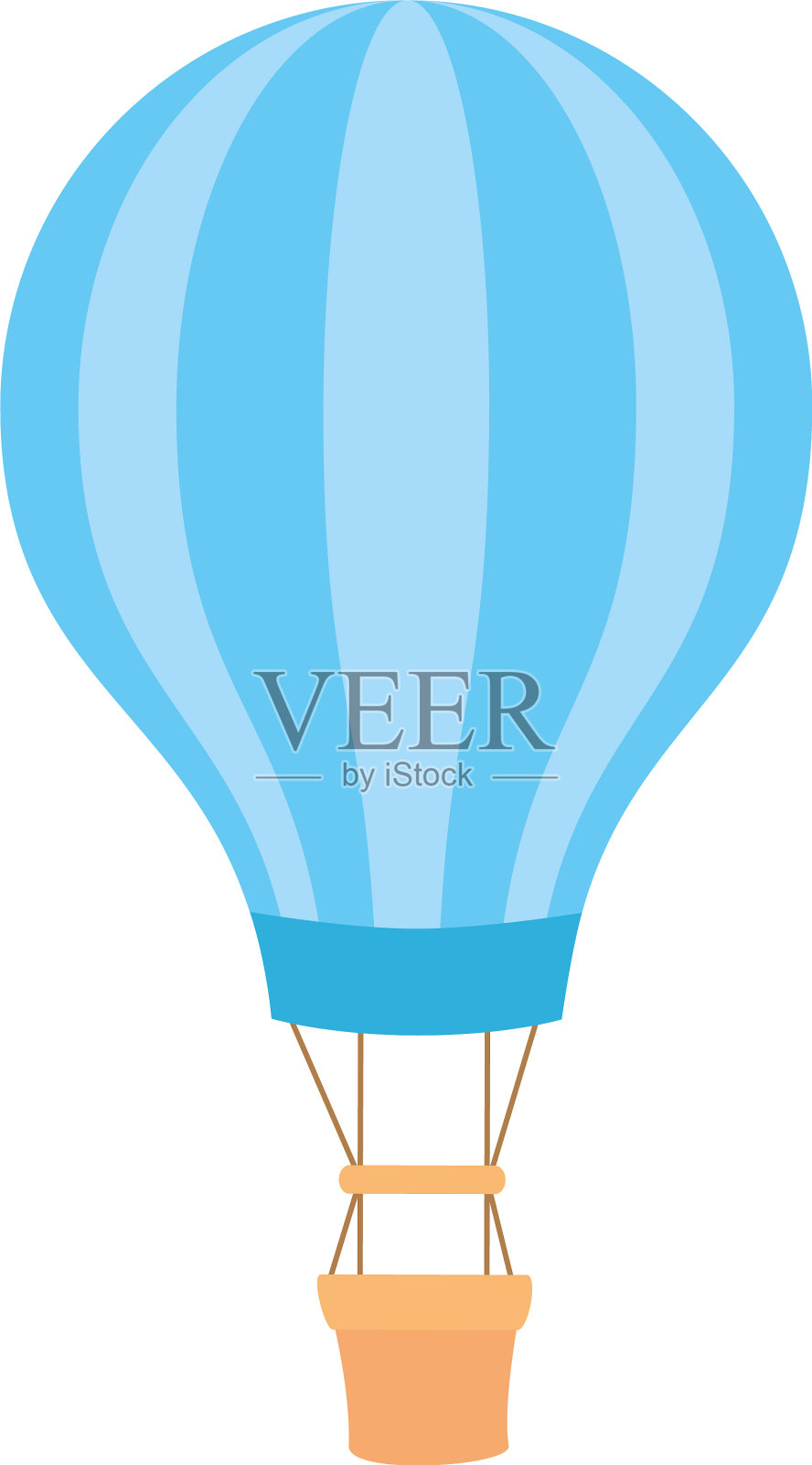 气球旅行热孤立的图标设计元素图片