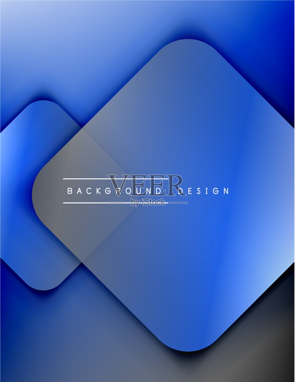 圆角正方形组成几何形状插画图片素材