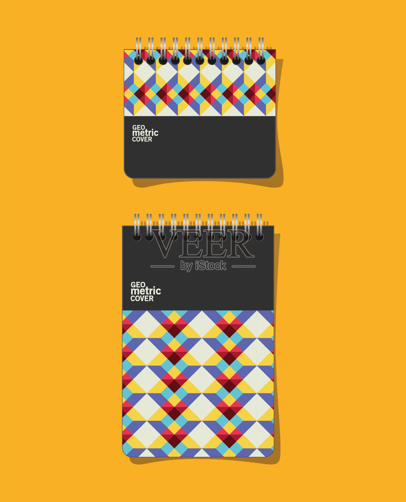 几何封面笔记本矢量设计设计模板素材