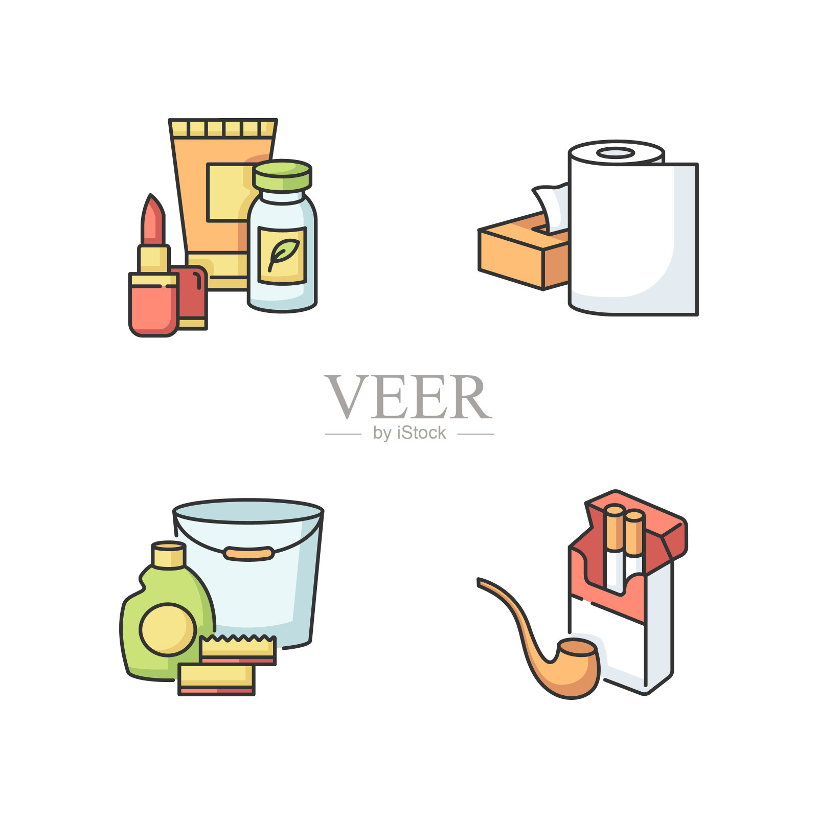 杂货产品RGB颜色图标设置图标素材