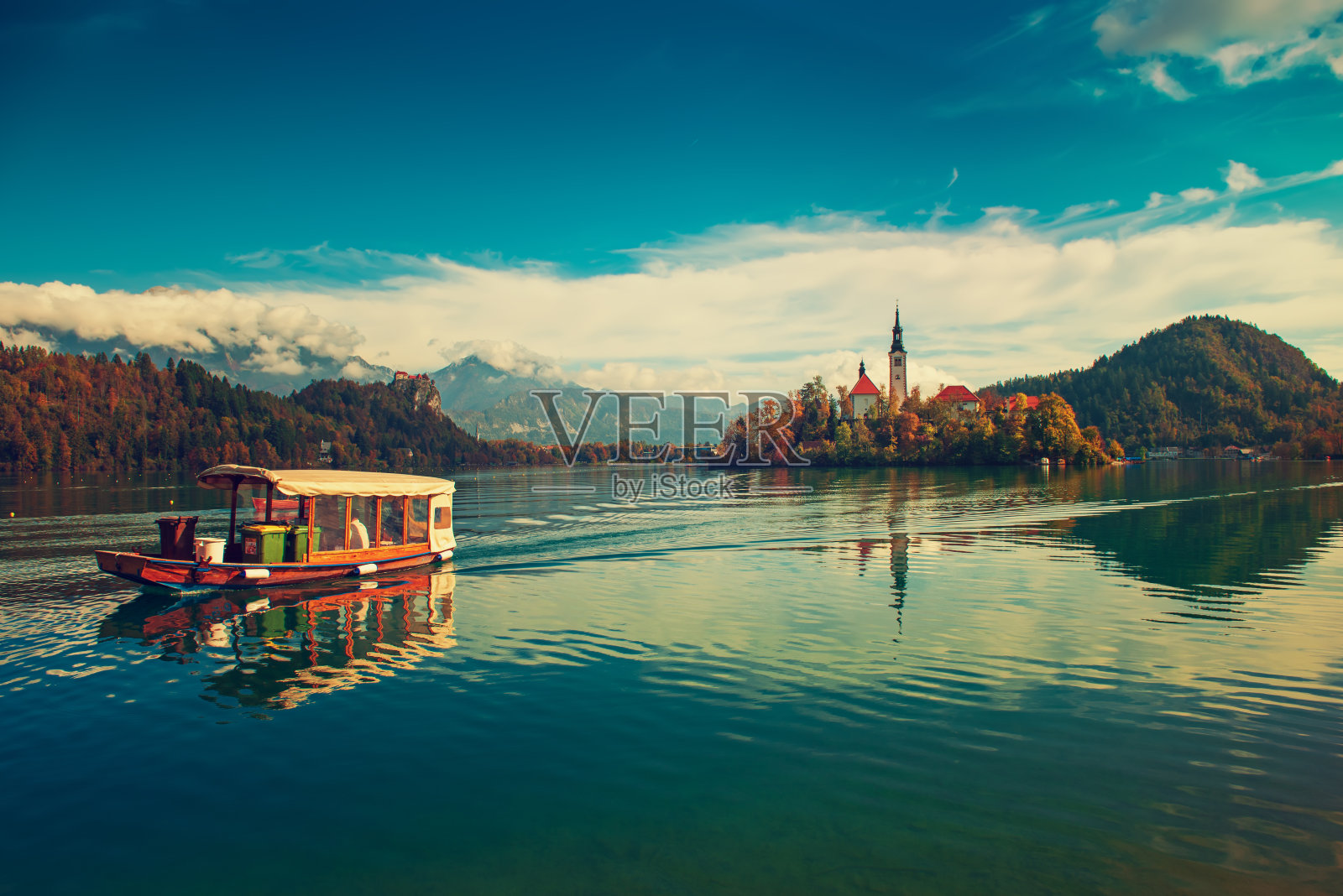 湖流血、斯洛文尼亚照片摄影图片