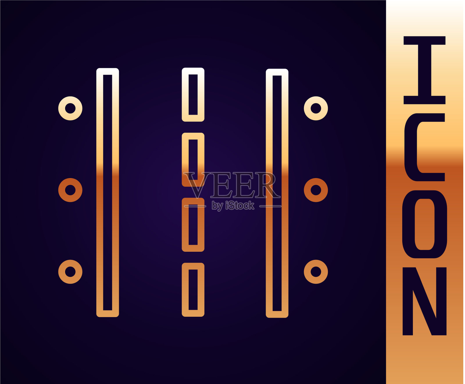 金线机场跑道用于起飞和插画图片素材