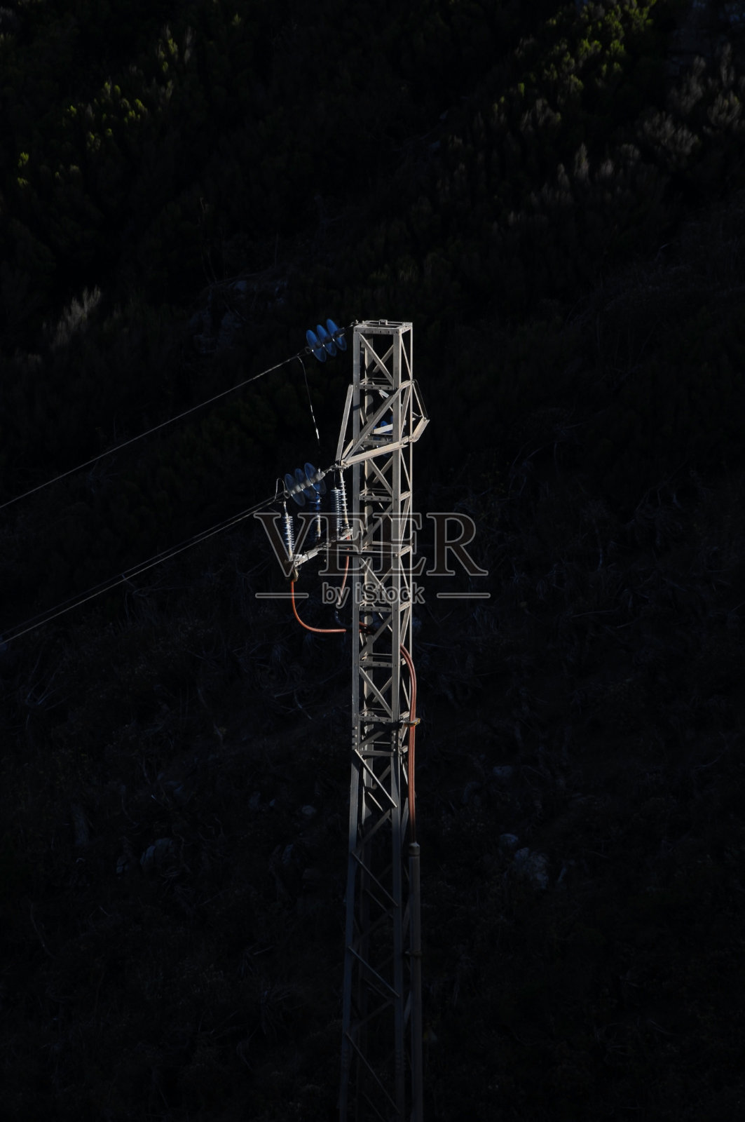 一个电力杆照片摄影图片