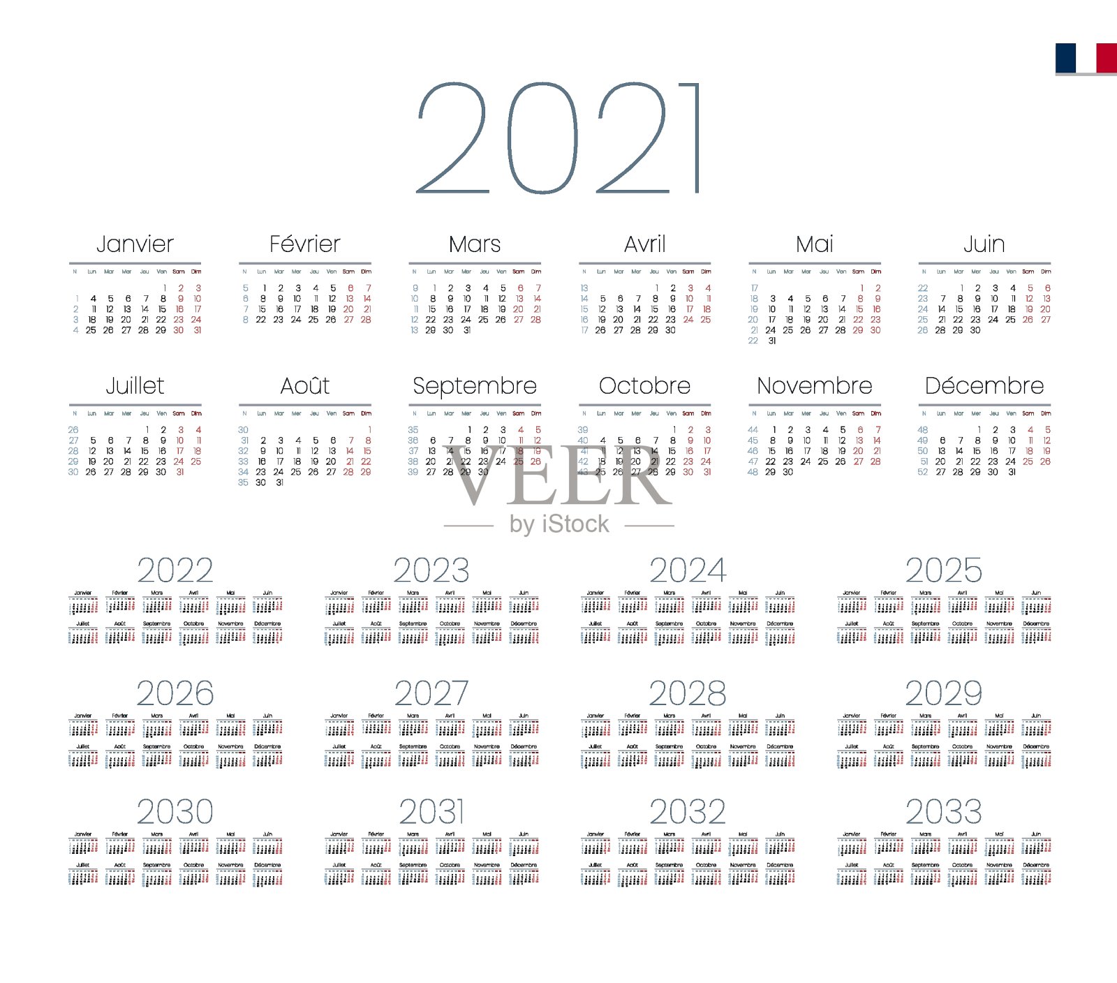 白色背景上的日历特写镜头设计模板素材