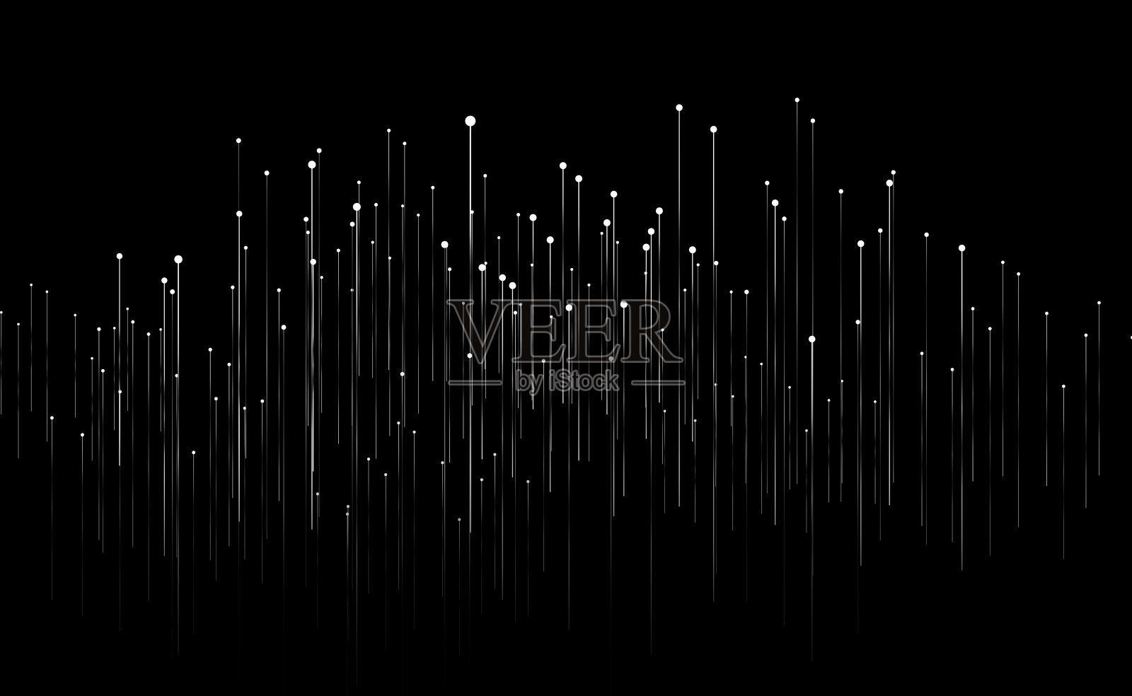 虚线发射粒子线,互联网技术大数据,通信技术抽象背景。插画图片素材